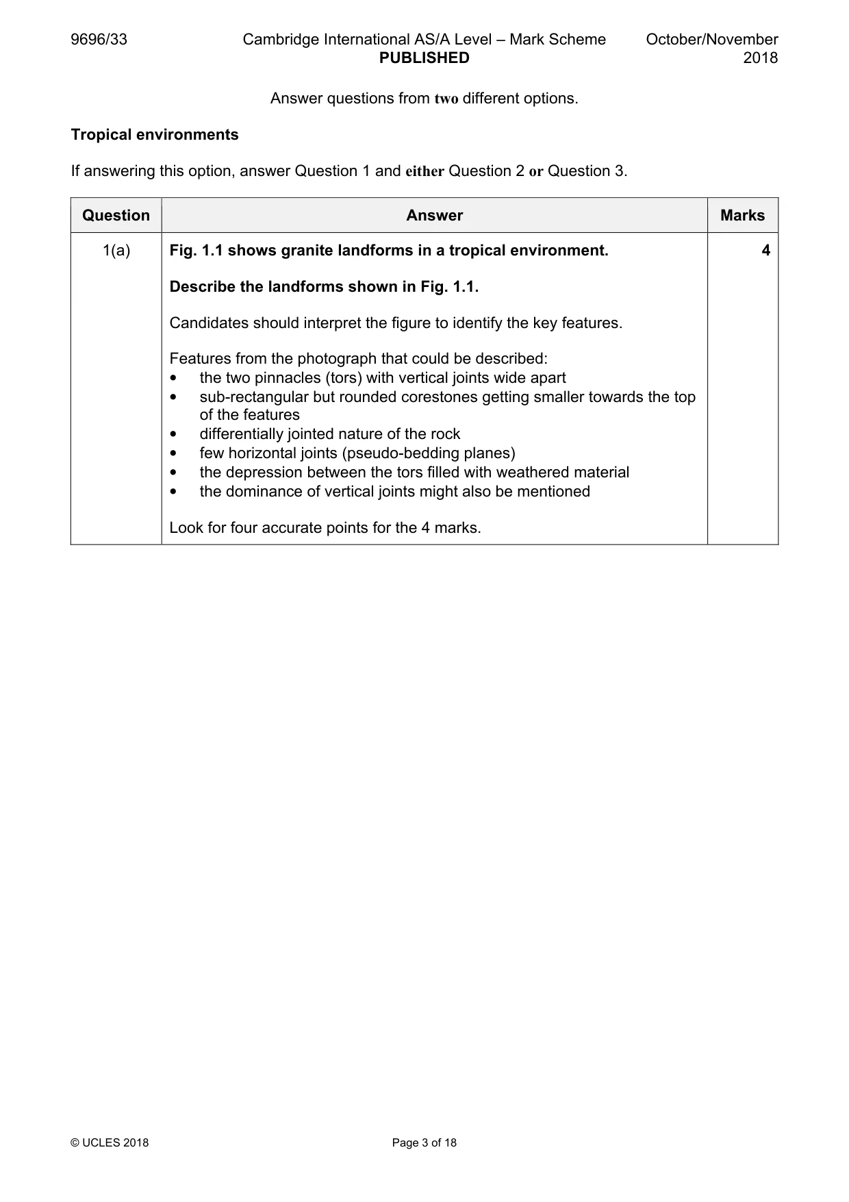 Mark scheme, page 3 of 18