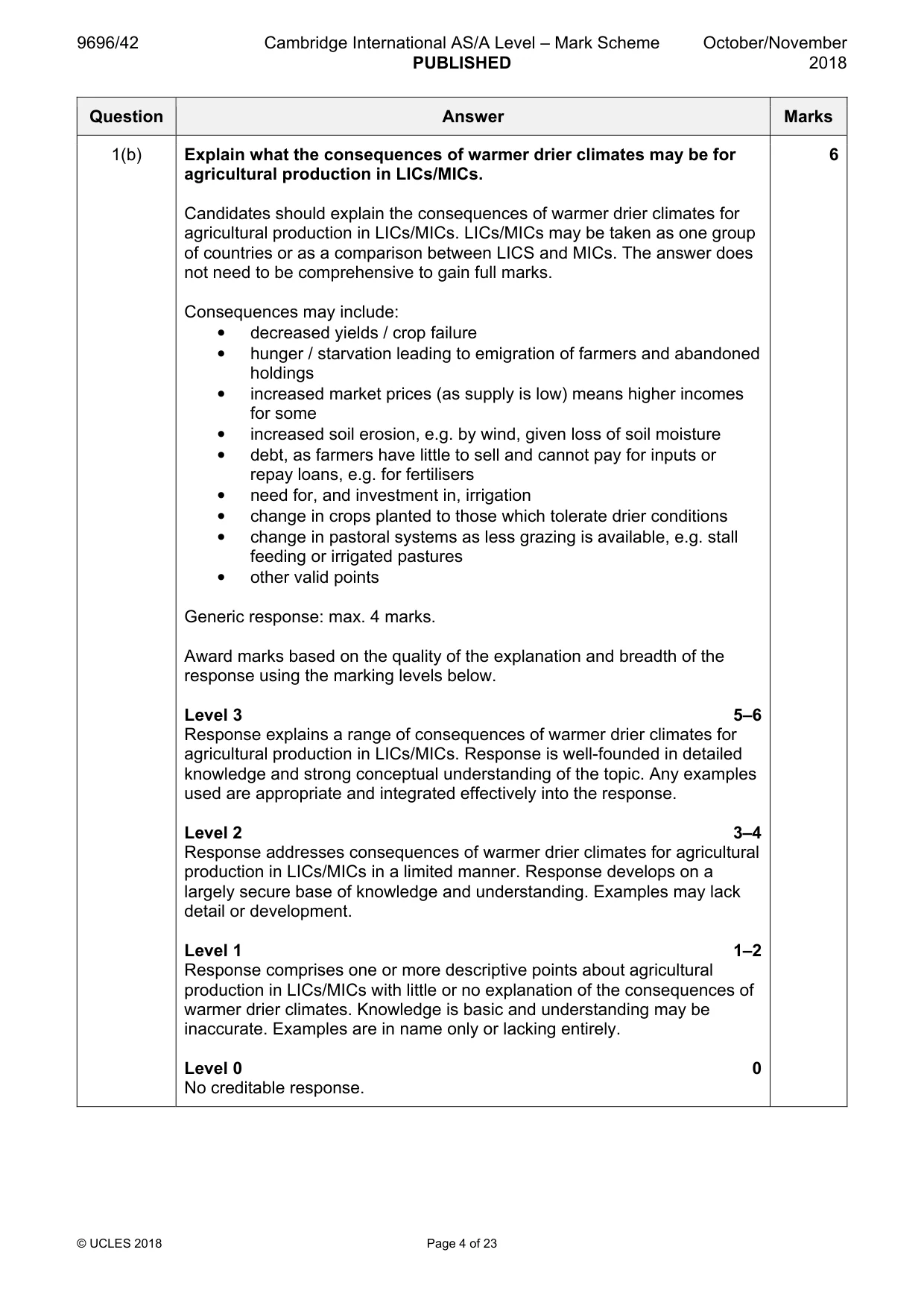 Mark scheme, page 4 of 23