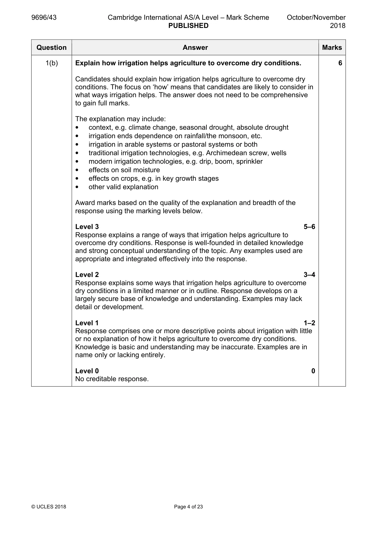 Mark scheme, page 4 of 23