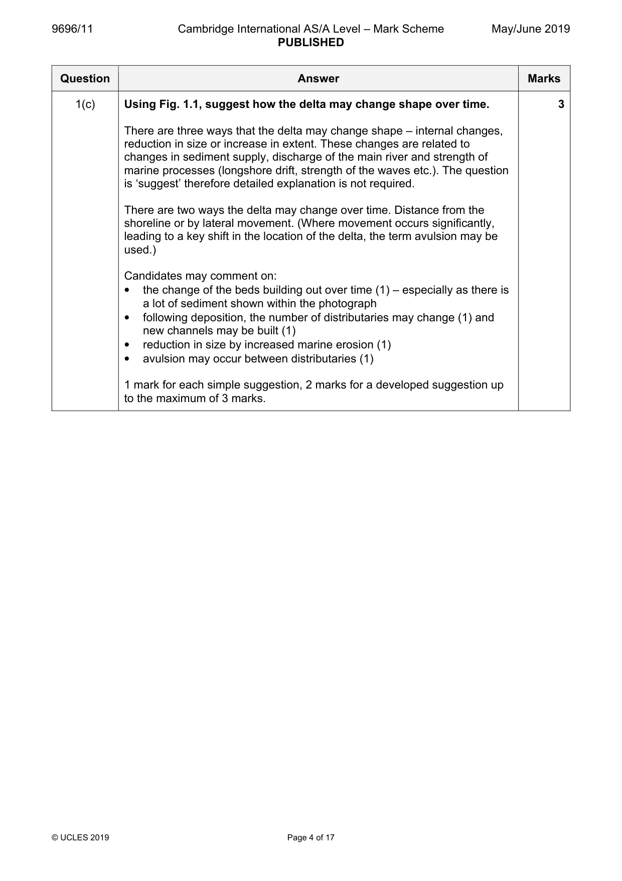 Mark scheme, page 4 of 17