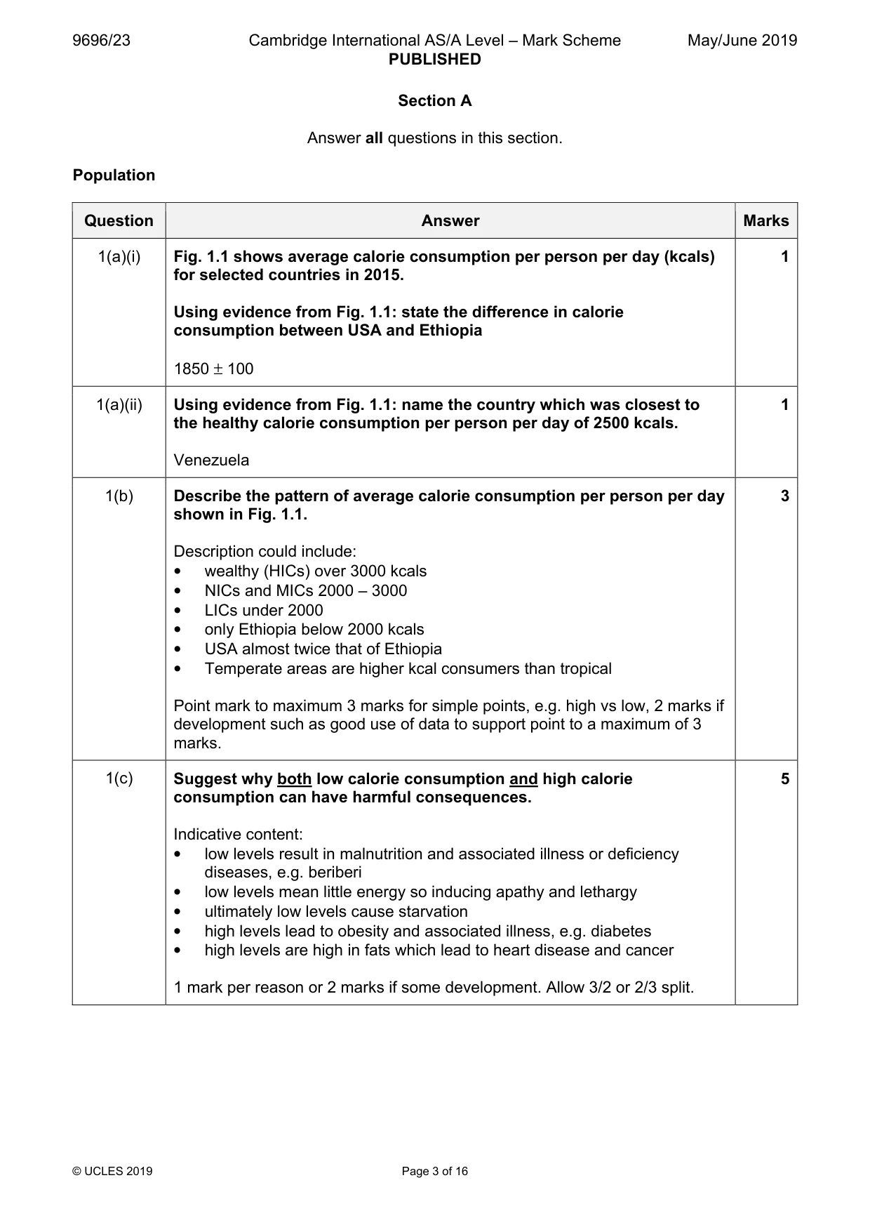 Mark scheme, page 3 of 16