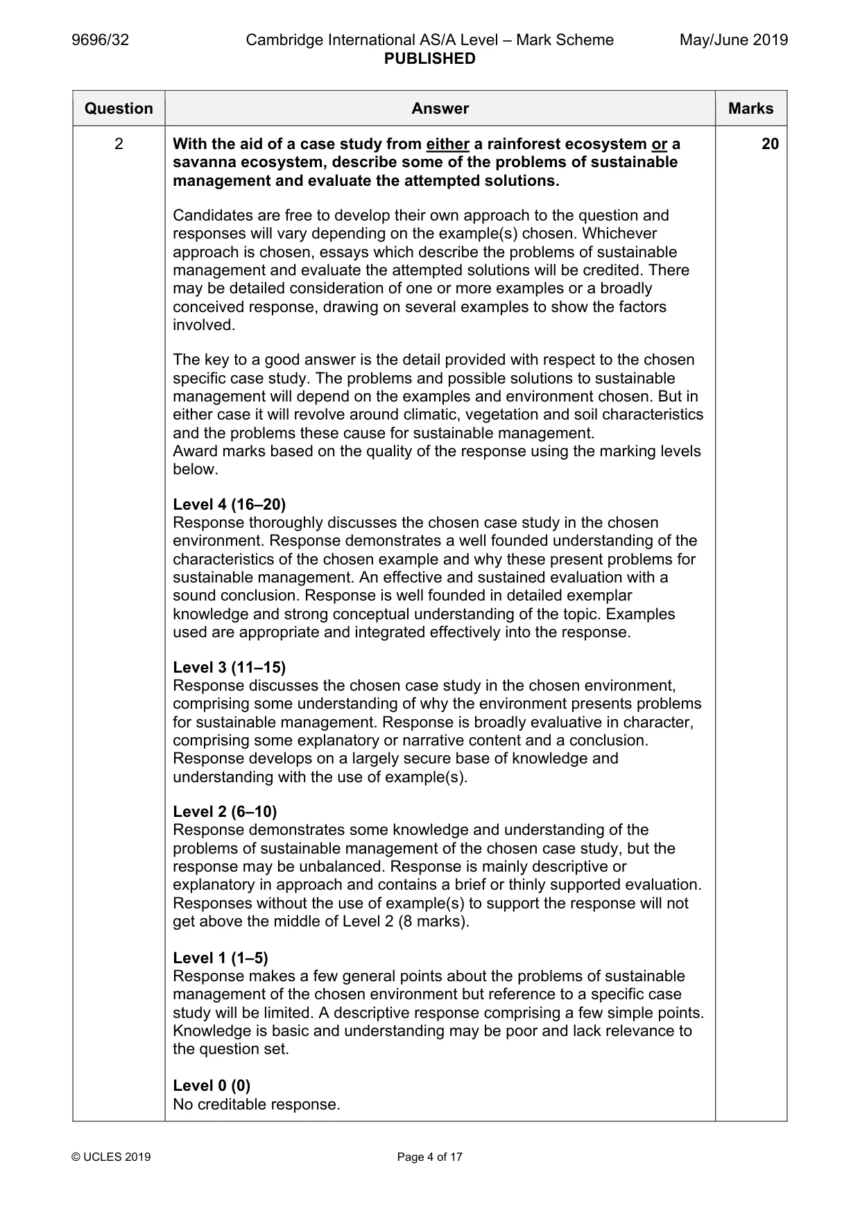 Mark scheme, page 4 of 17