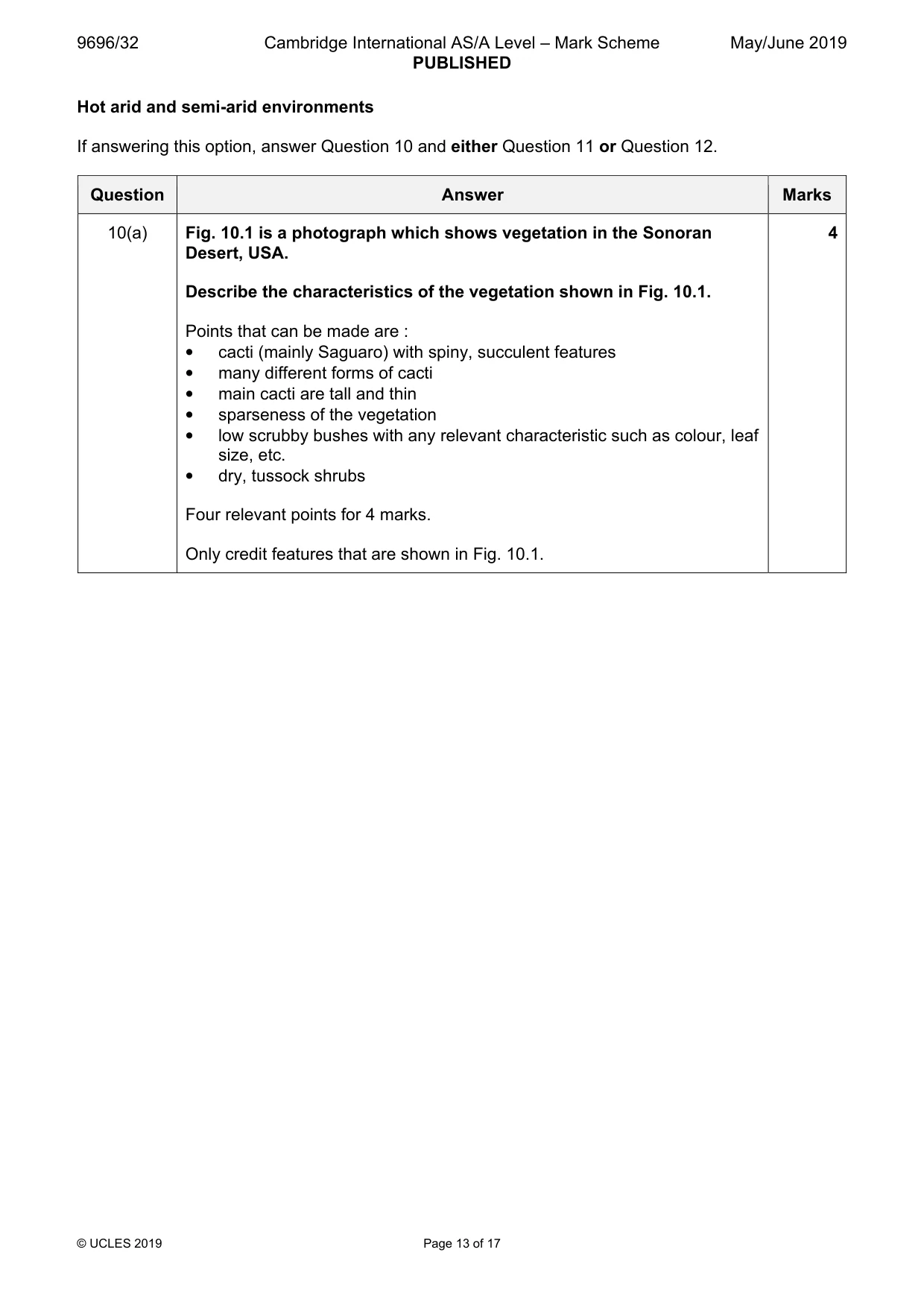 Mark scheme, page 13 of 17