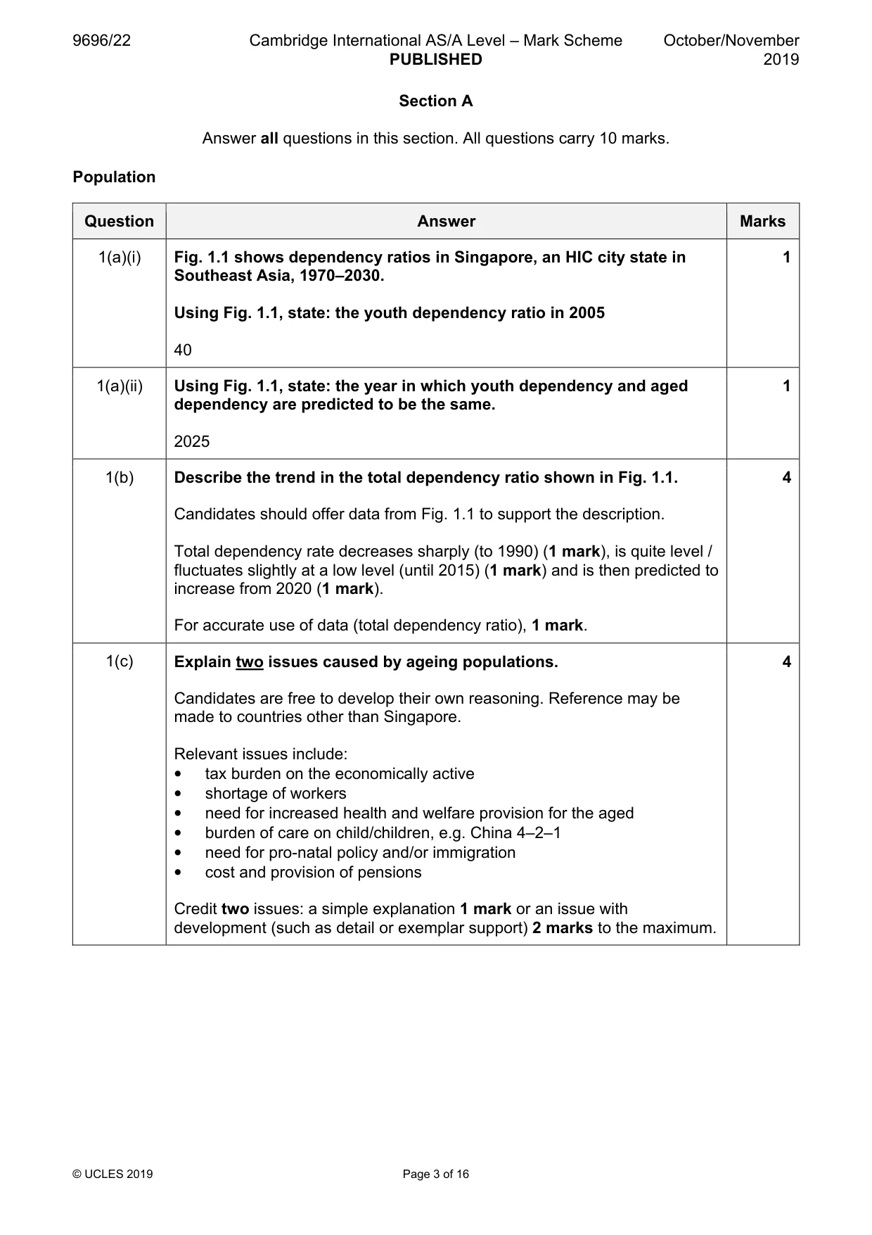 Mark scheme, page 3 of 16