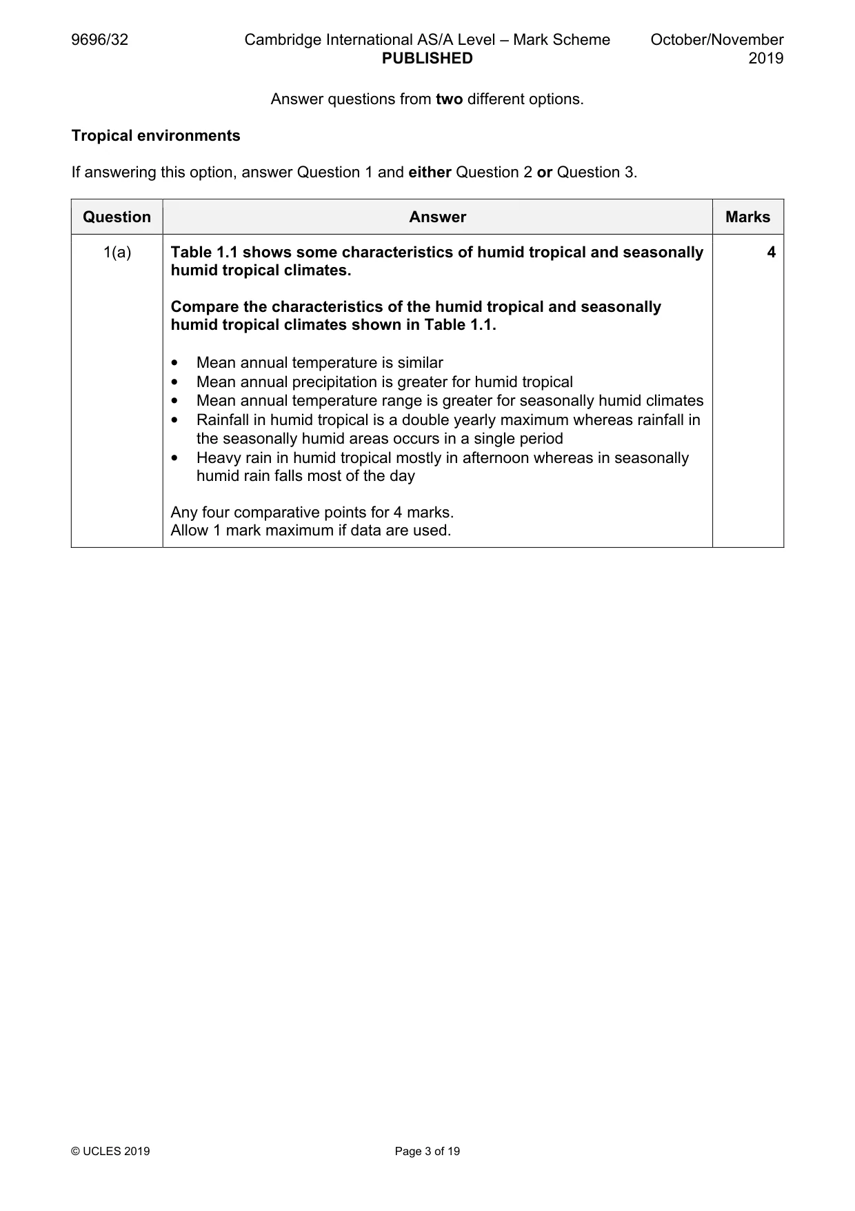 Mark scheme, page 3 of 19
