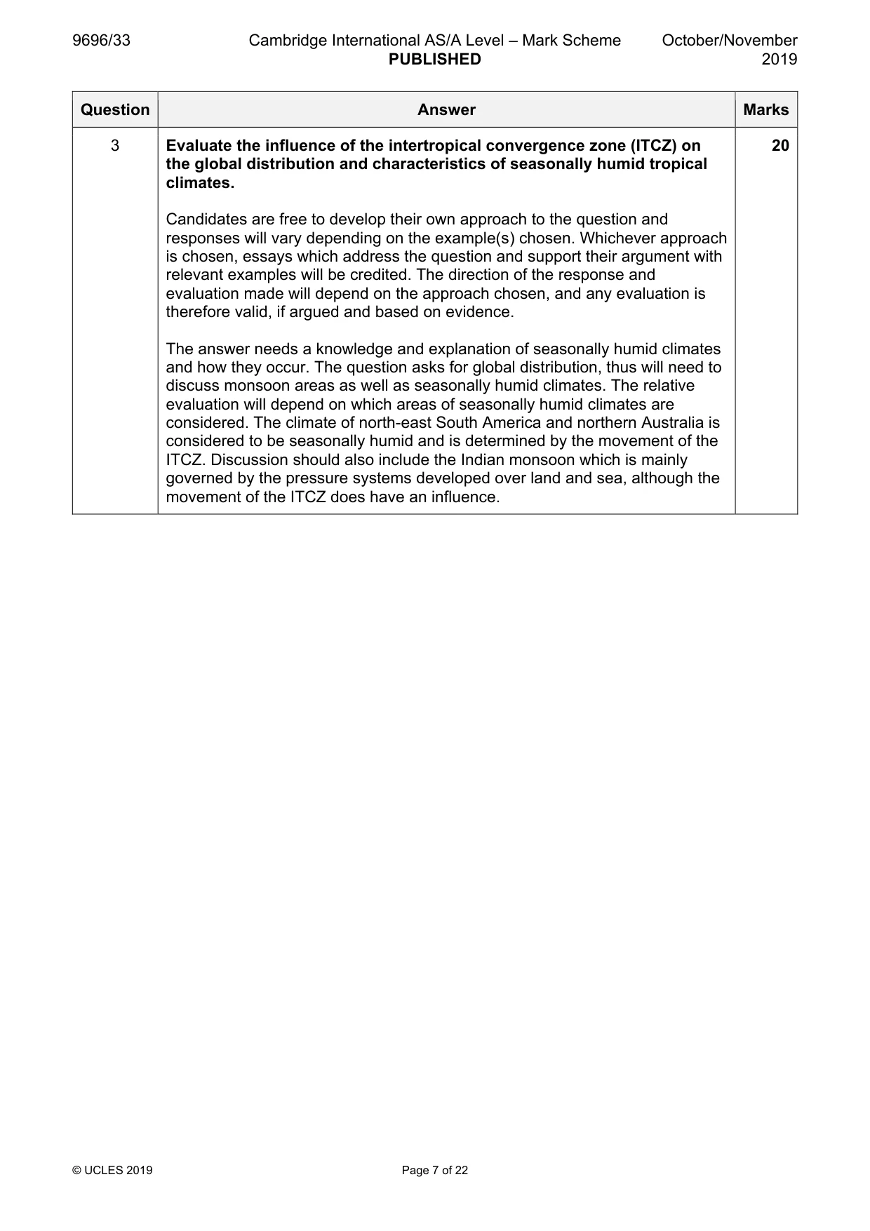 Mark scheme, page 7 of 22