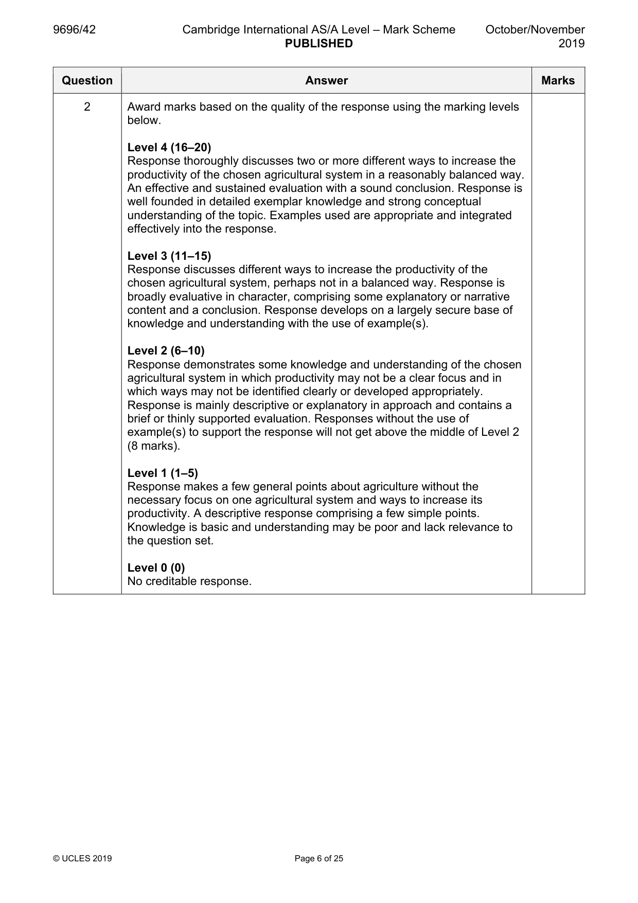 Mark scheme, page 6 of 25