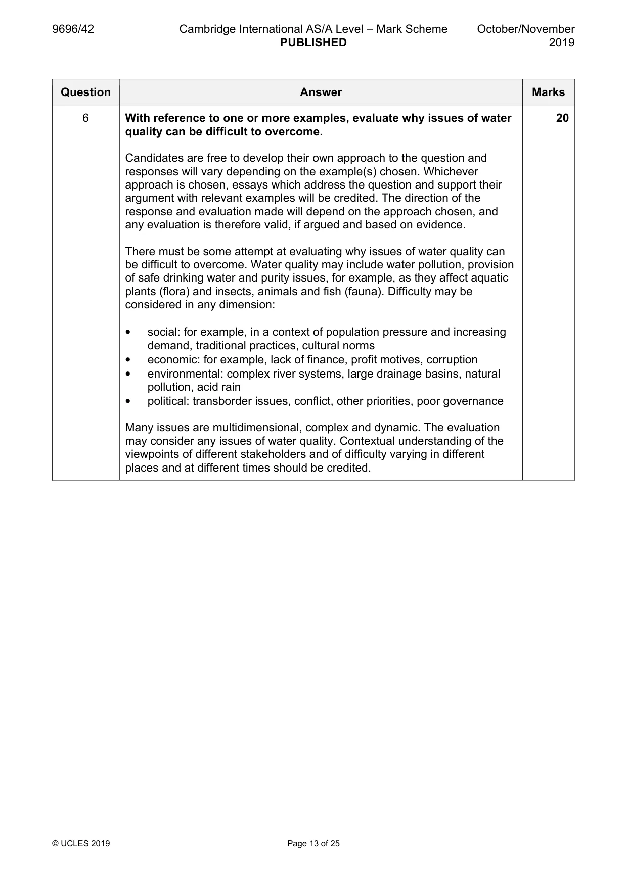 Mark scheme, page 13 of 25