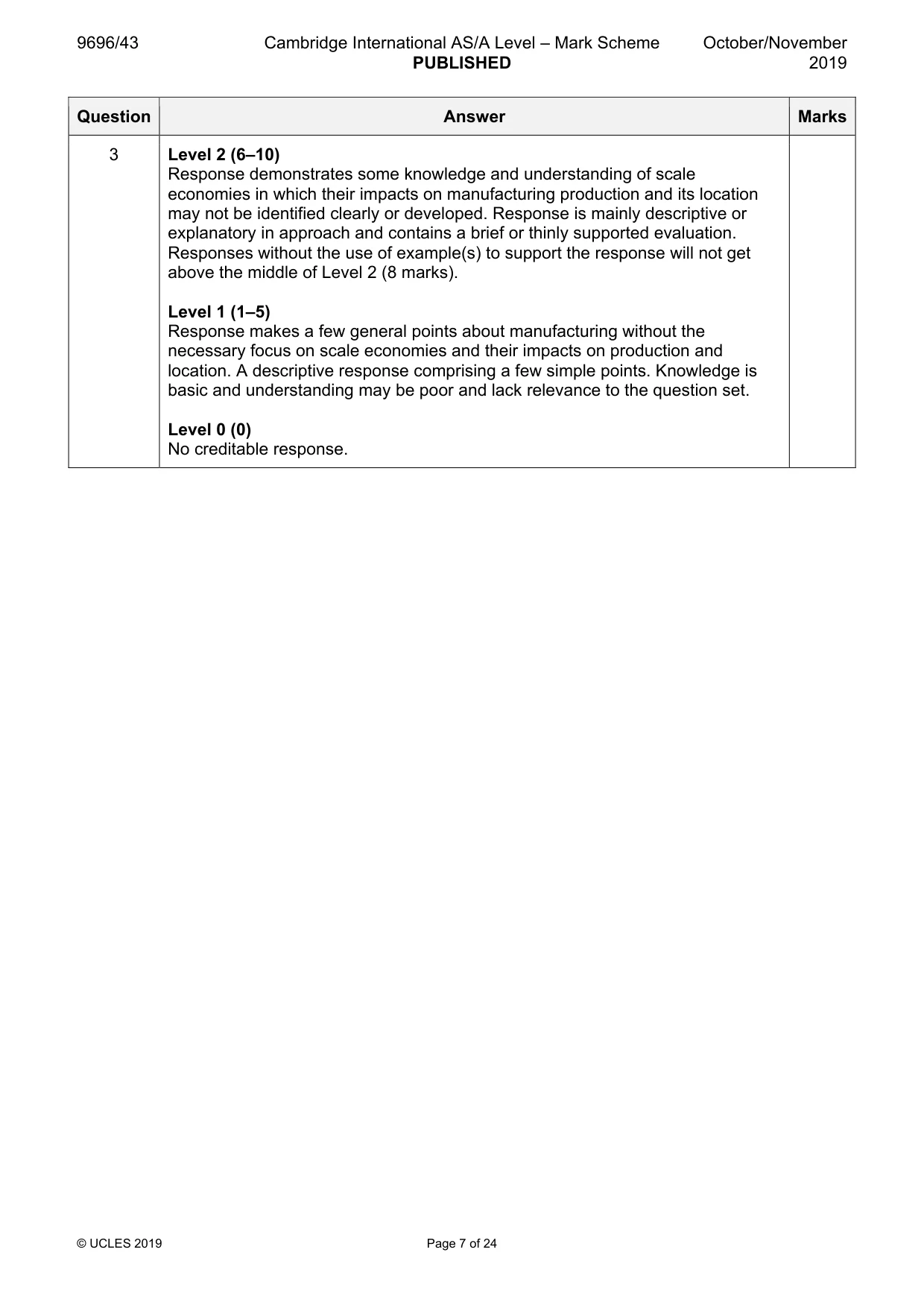 Mark scheme, page 7 of 24
