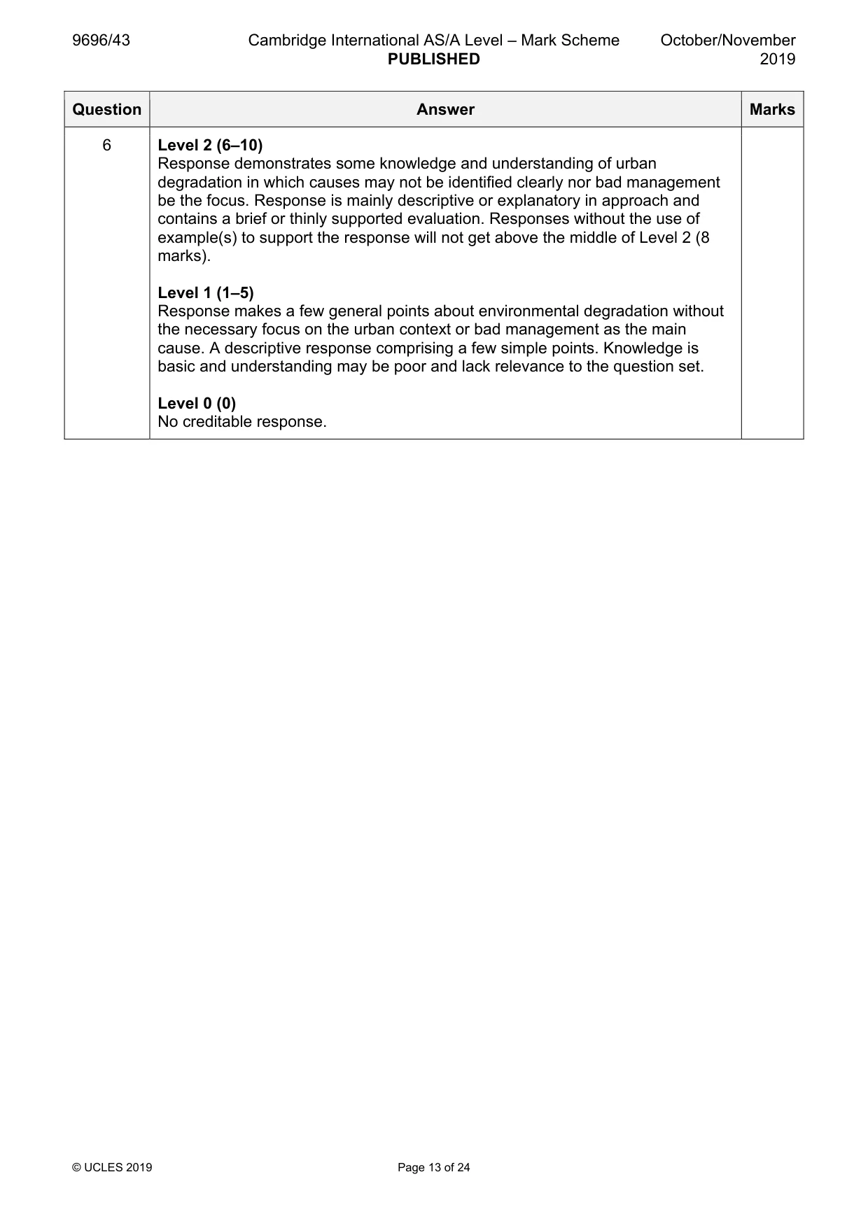 Mark scheme, page 13 of 24