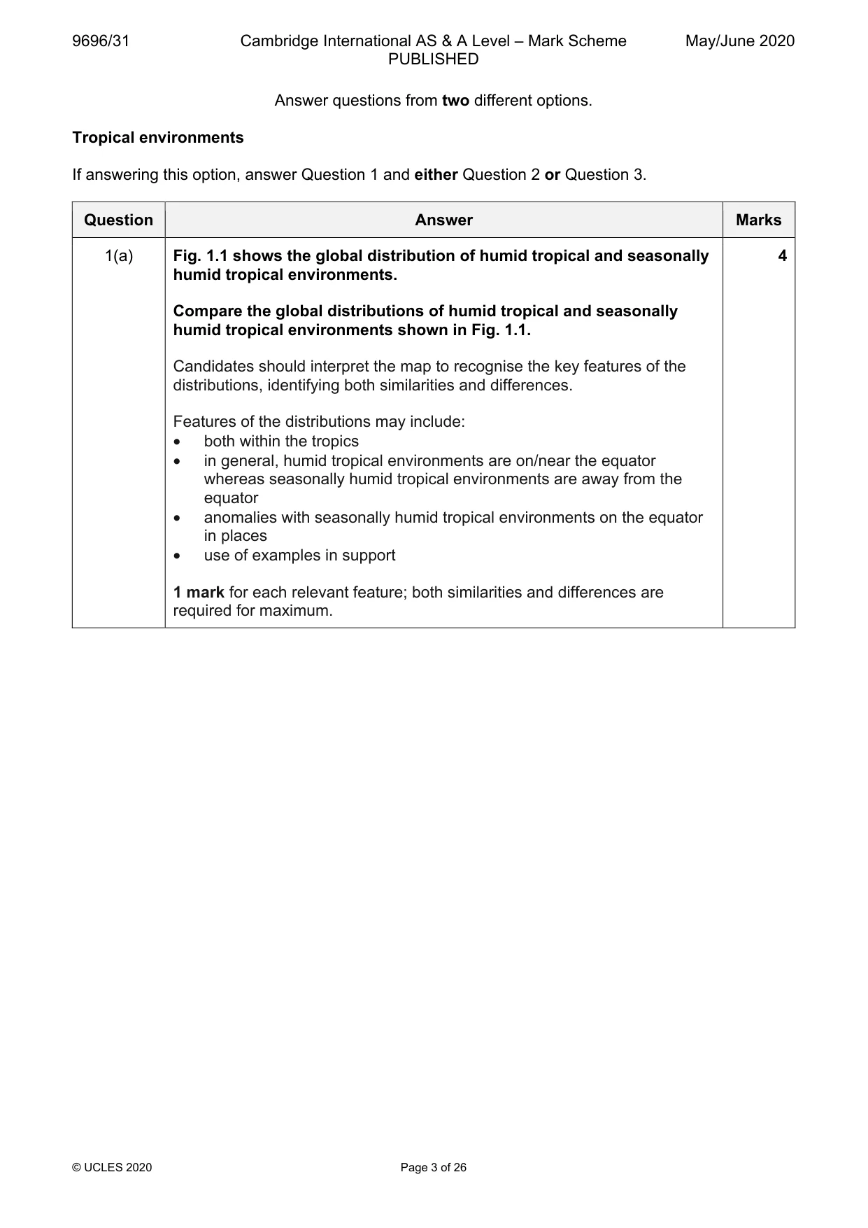 Mark scheme, page 3 of 26