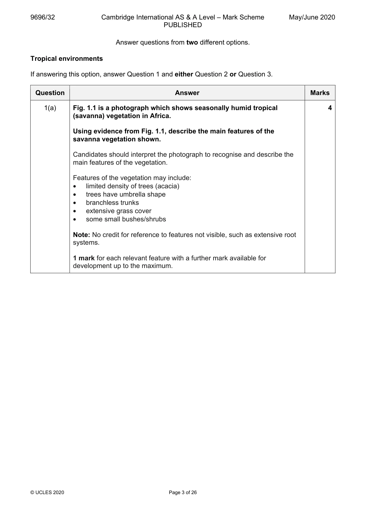 Mark scheme, page 3 of 26