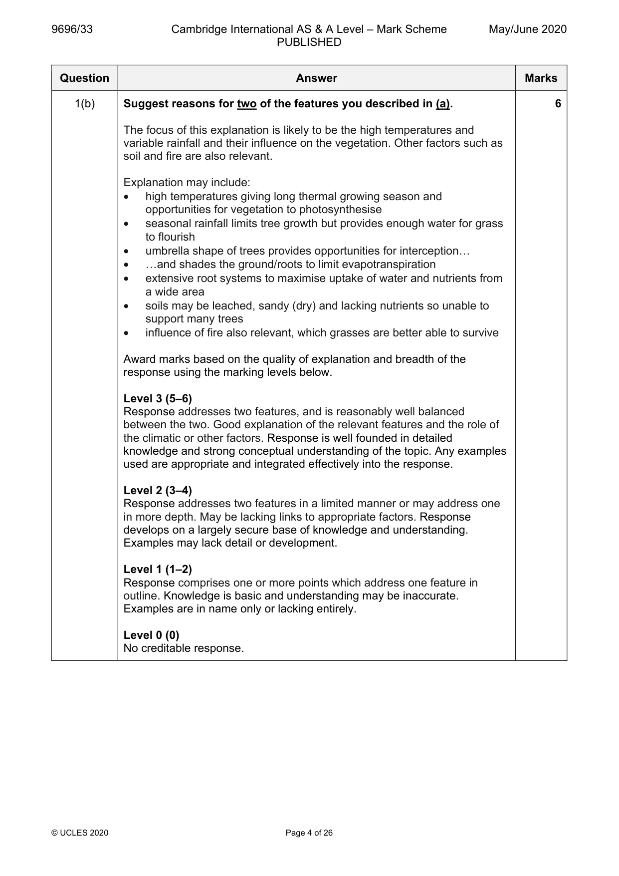 Mark scheme, page 4 of 26