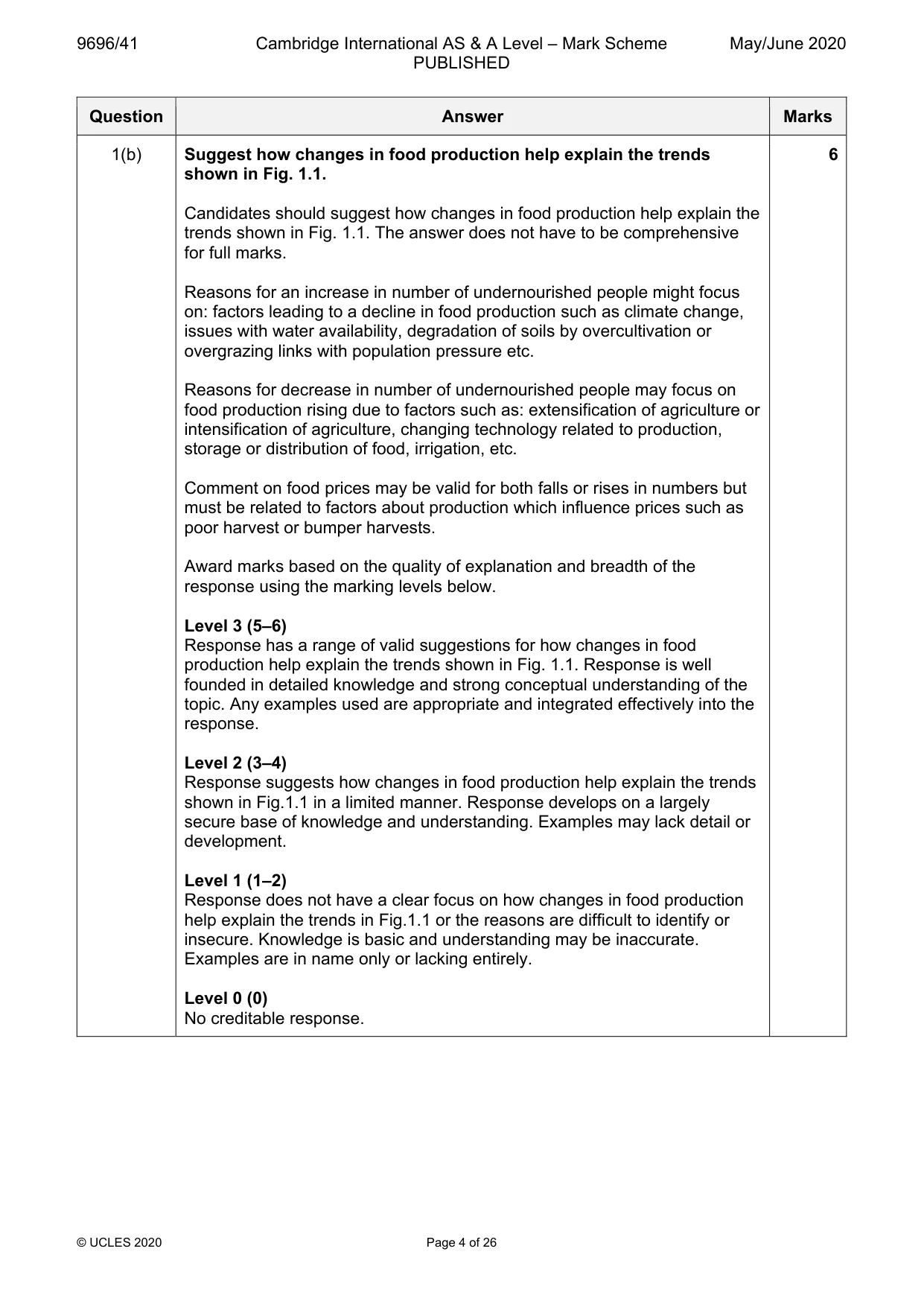 Mark scheme, page 4 of 26