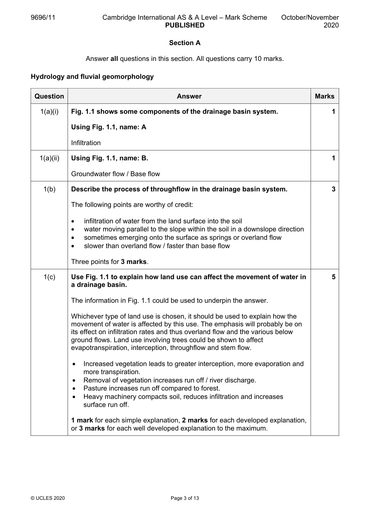 Mark scheme, page 3 of 13