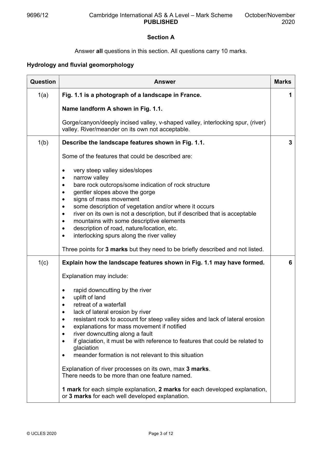 Mark scheme, page 3 of 12