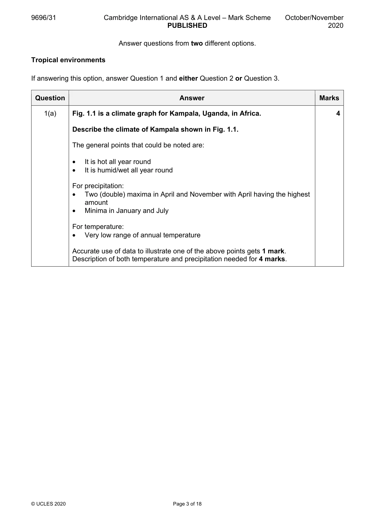 Mark scheme, page 3 of 18