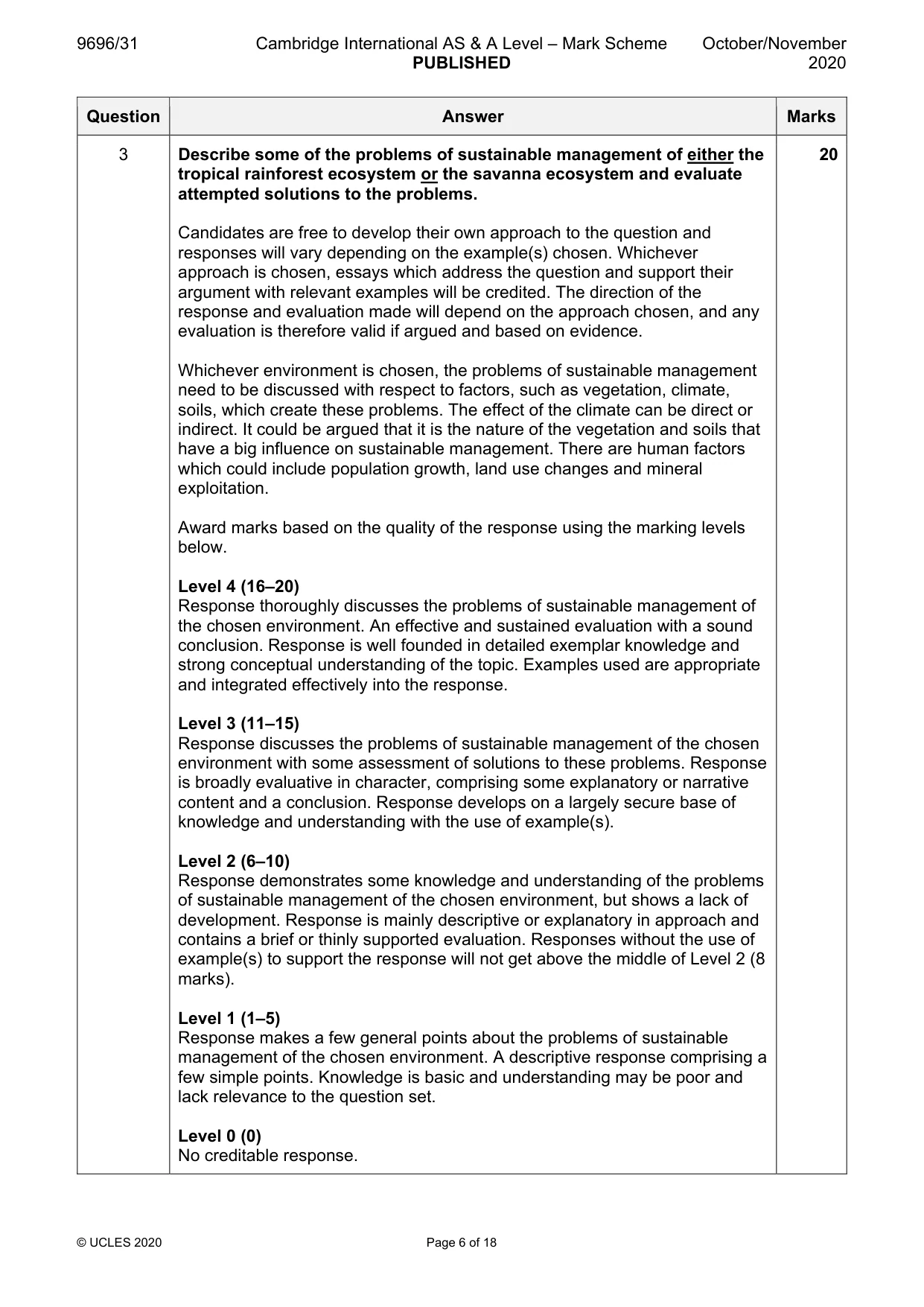 Mark scheme, page 6 of 18