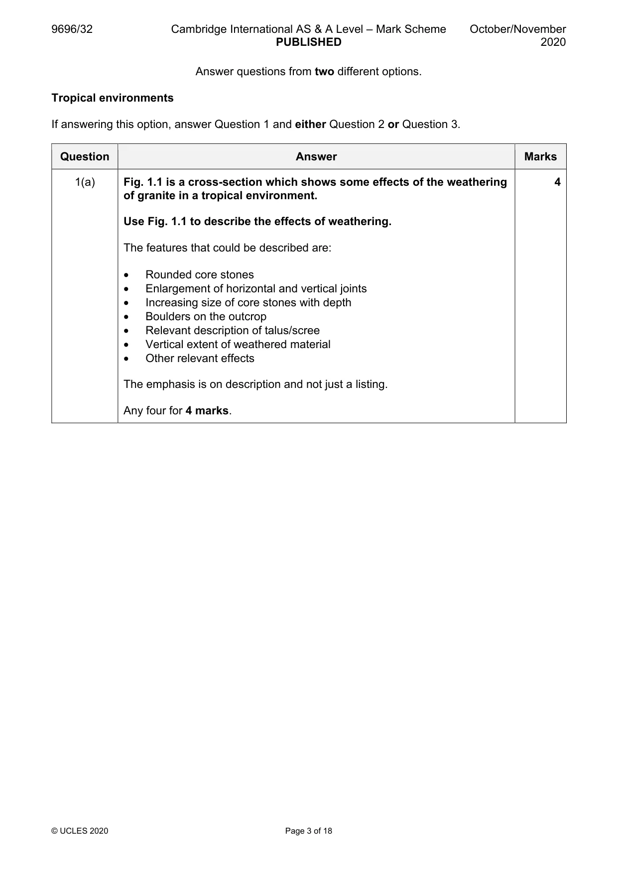 Mark scheme, page 3 of 18