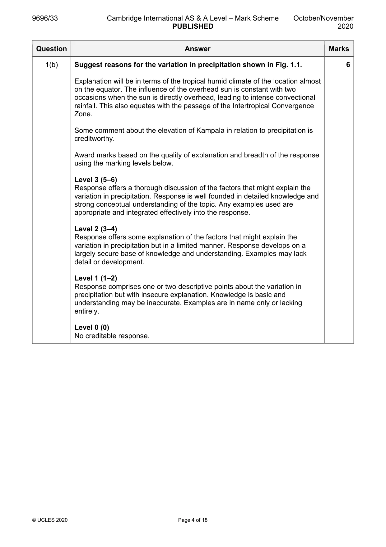 Mark scheme, page 4 of 18