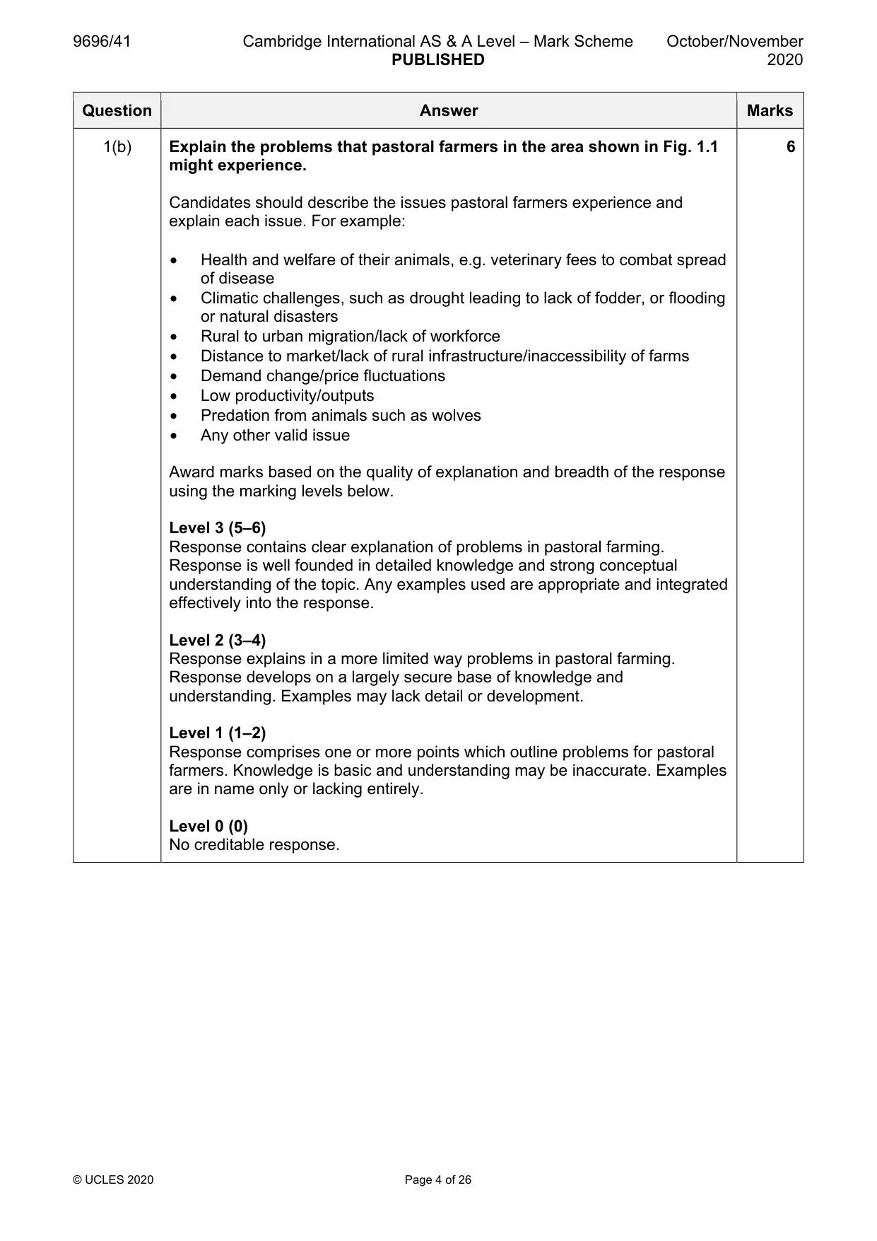Mark scheme, page 4 of 26