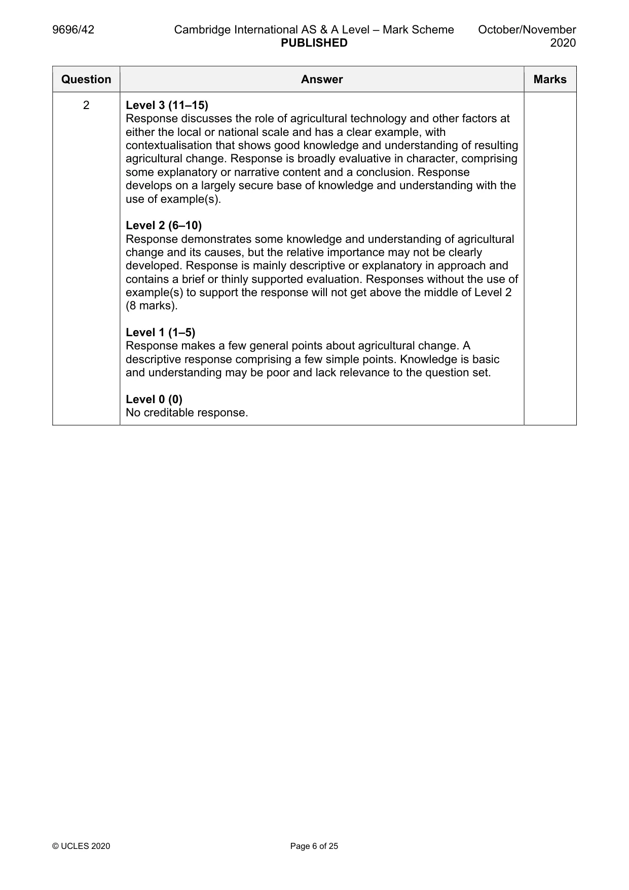 Mark scheme, page 6 of 25