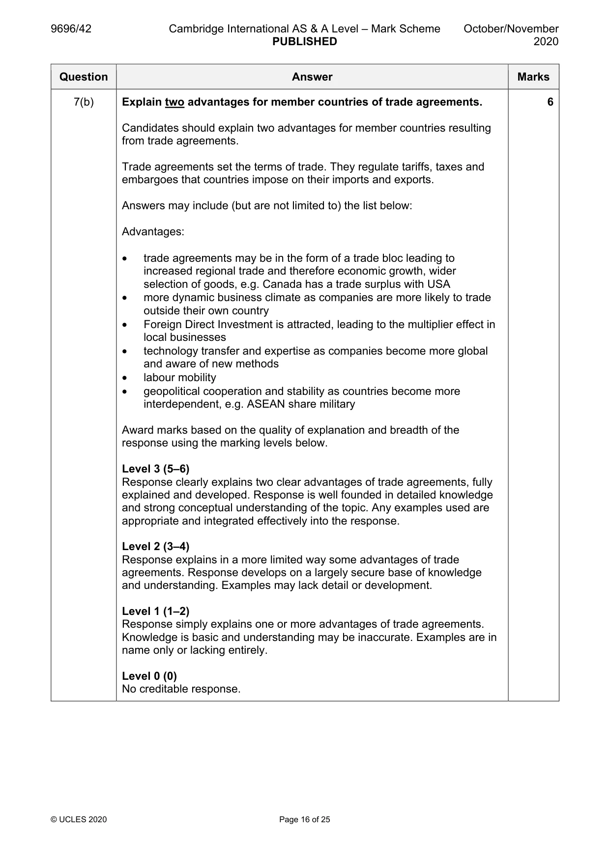 Mark scheme, page 16 of 25