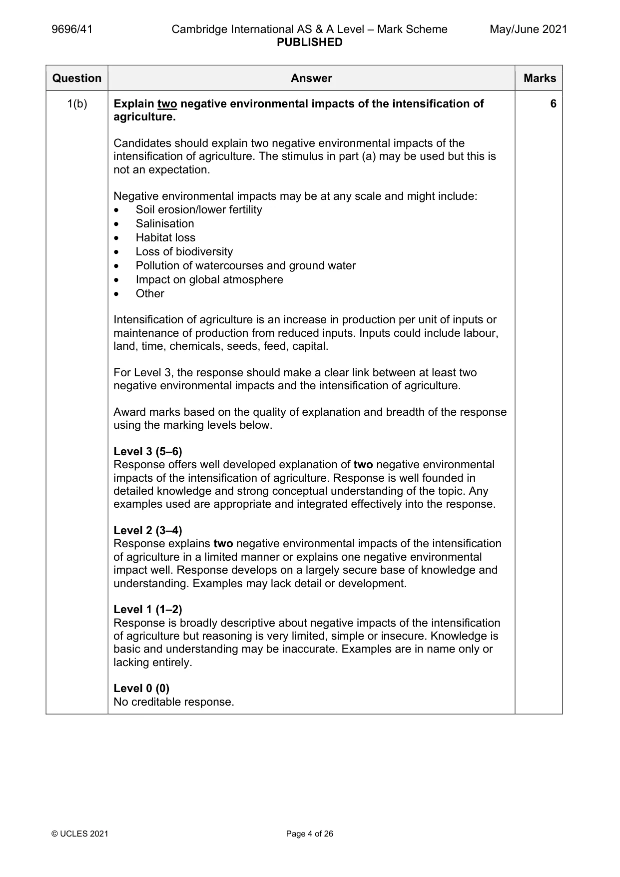 Mark scheme, page 4 of 26