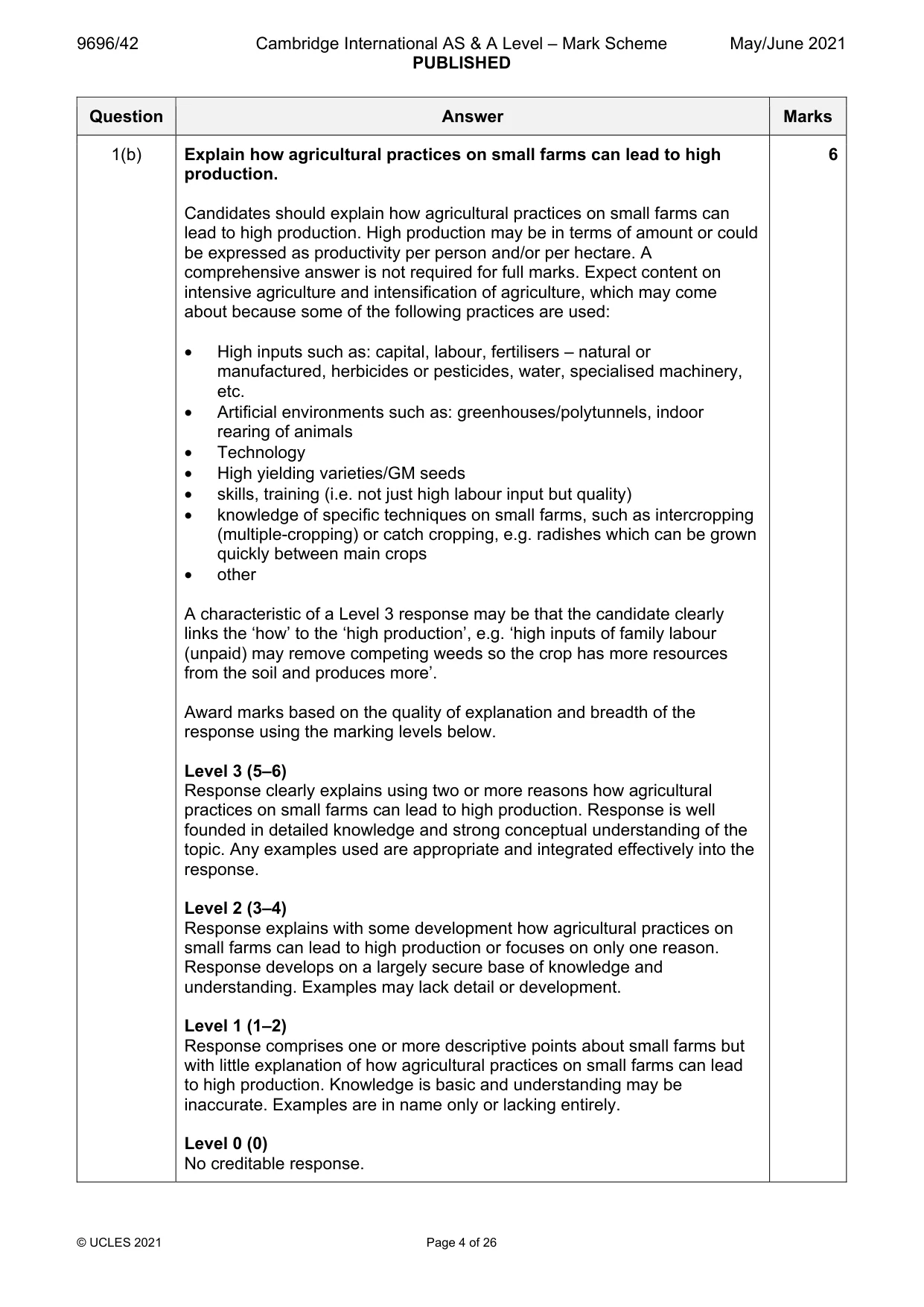 Mark scheme, page 4 of 26