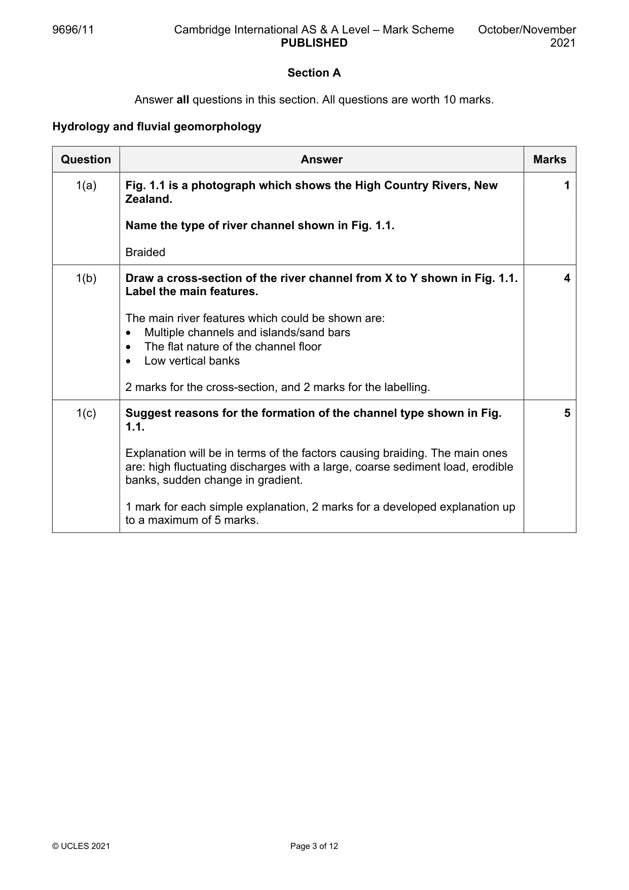Mark scheme, page 3 of 12