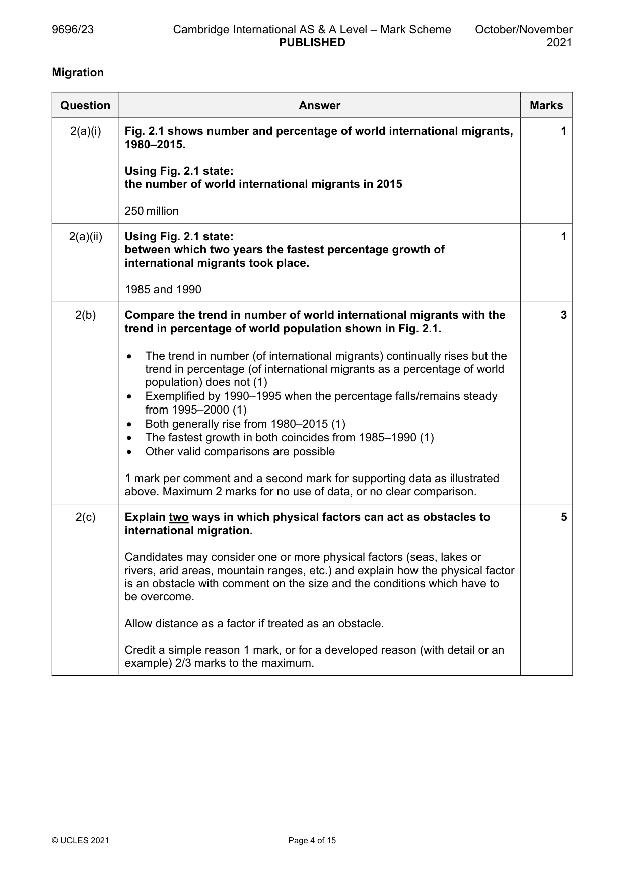Mark scheme, page 4 of 15