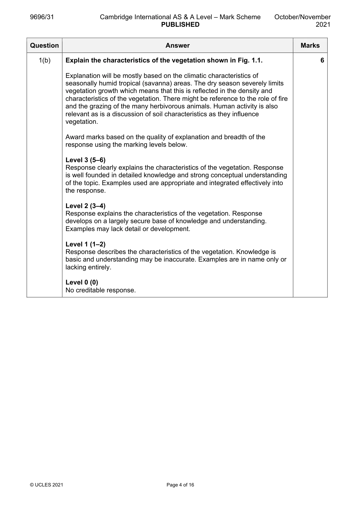 Mark scheme, page 4 of 16