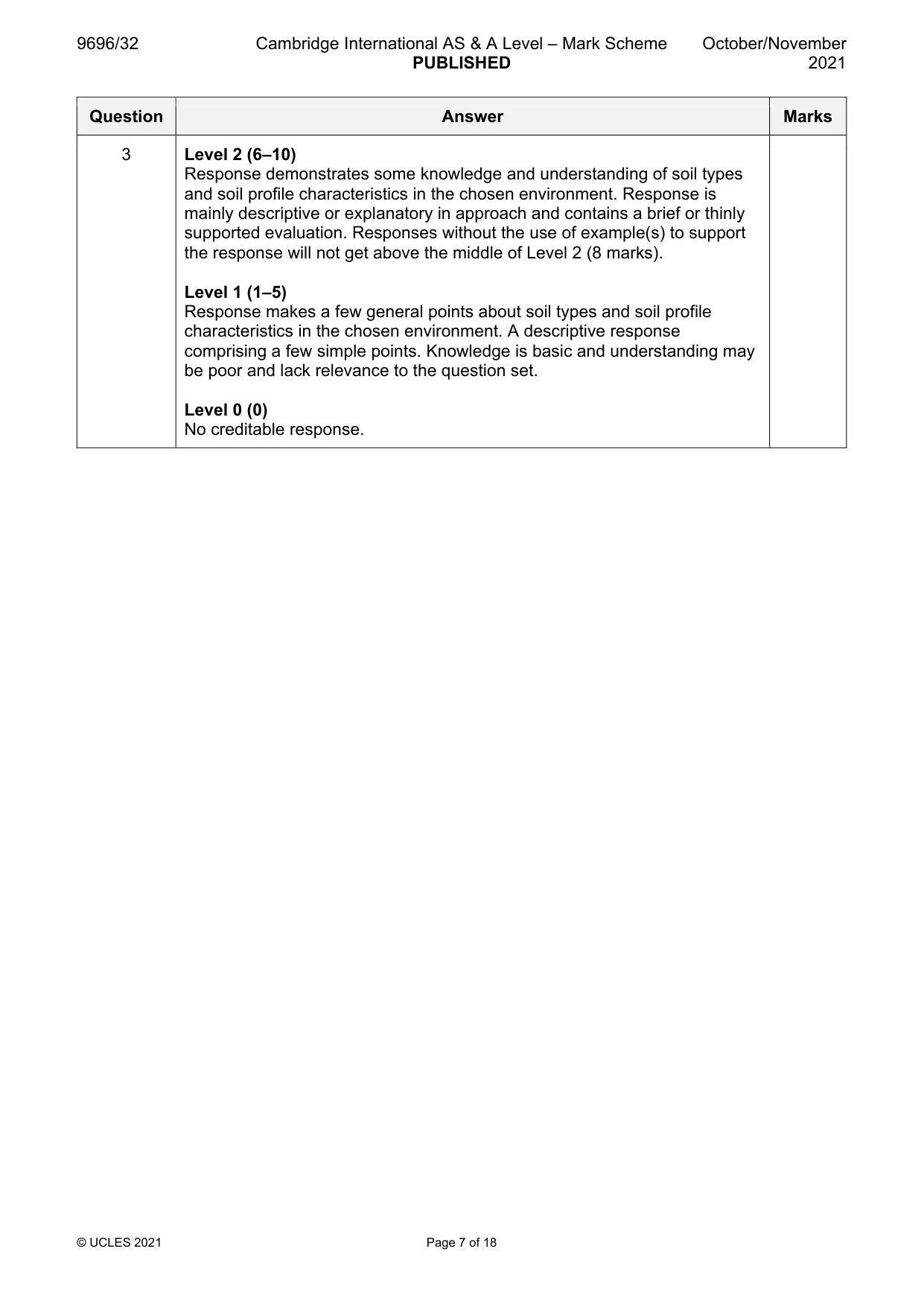 Mark scheme, page 7 of 18