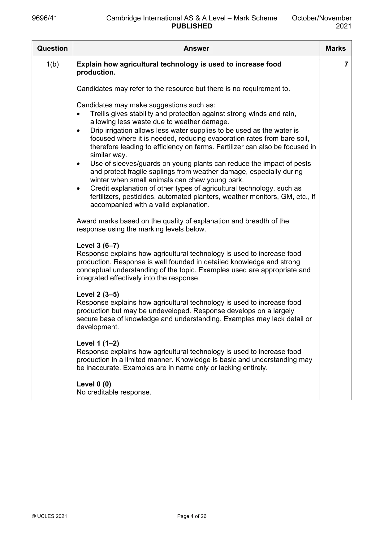 Mark scheme, page 4 of 26
