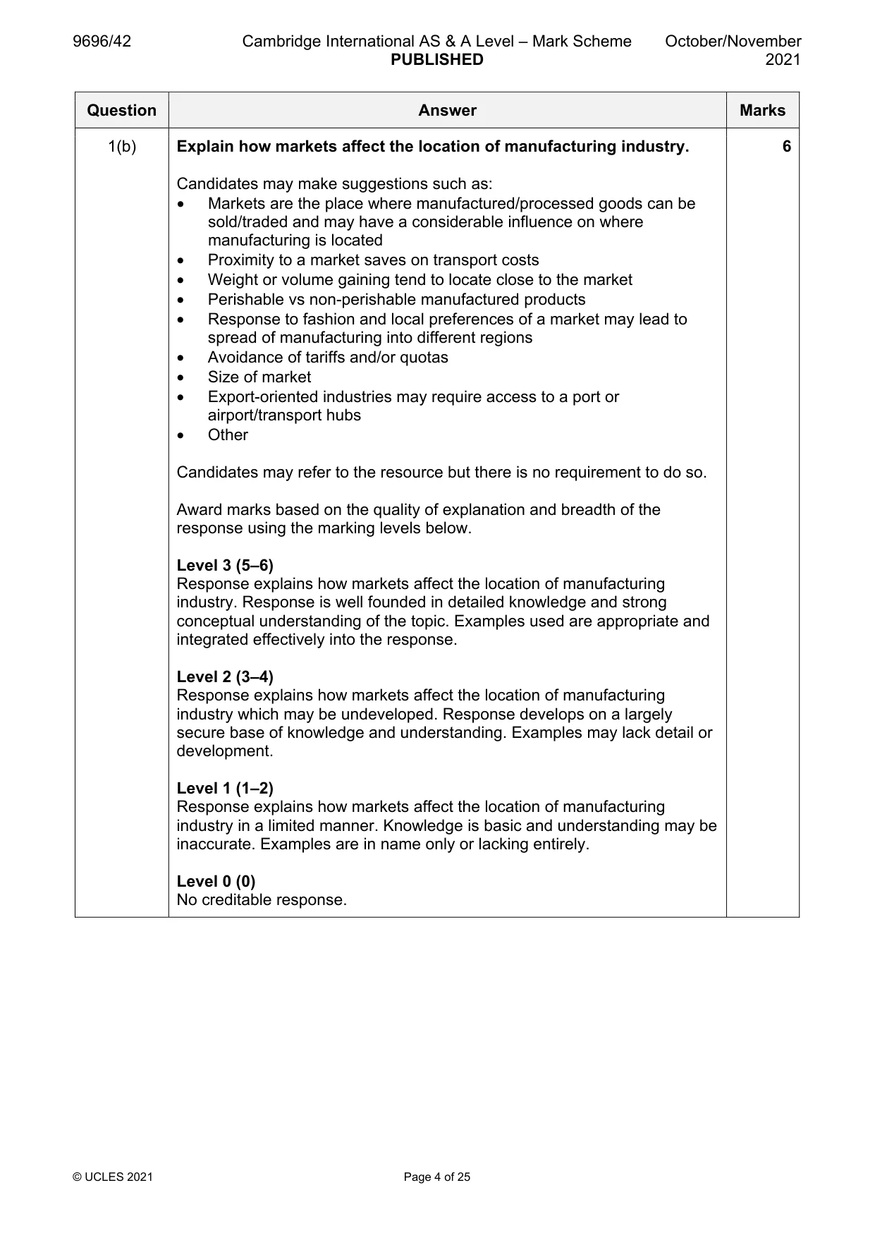 Mark scheme, page 4 of 25