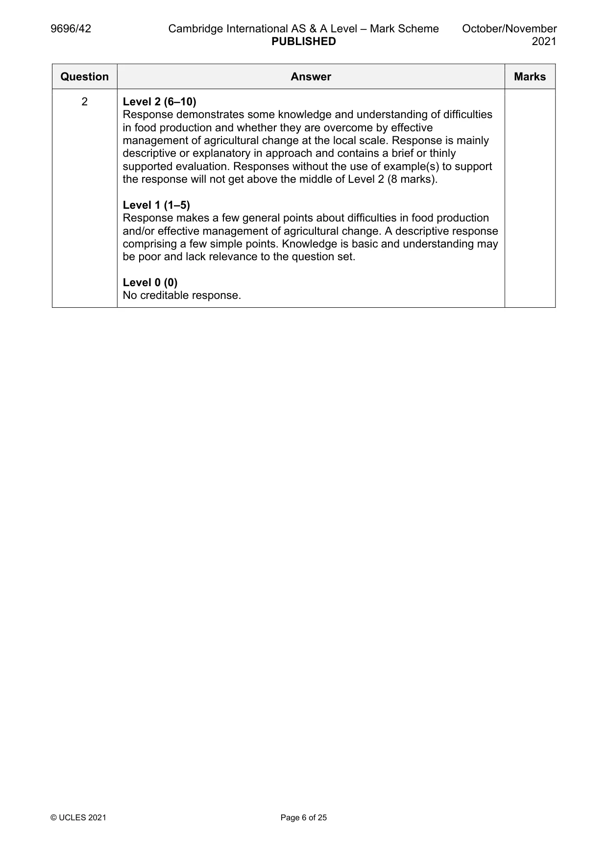Mark scheme, page 6 of 25