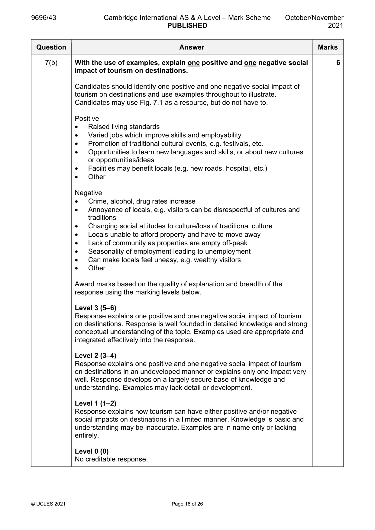 Mark scheme, page 16 of 26