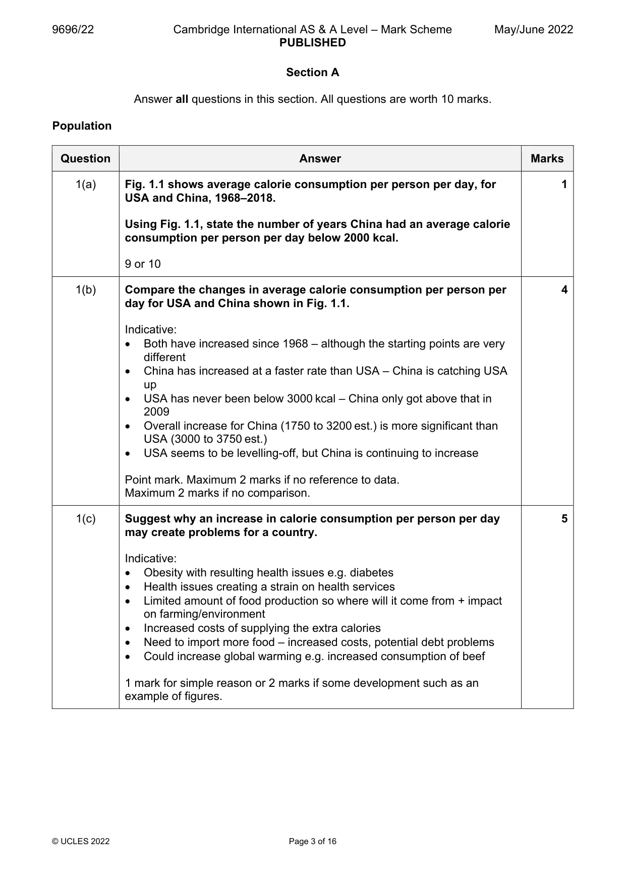 Mark scheme, page 3 of 16