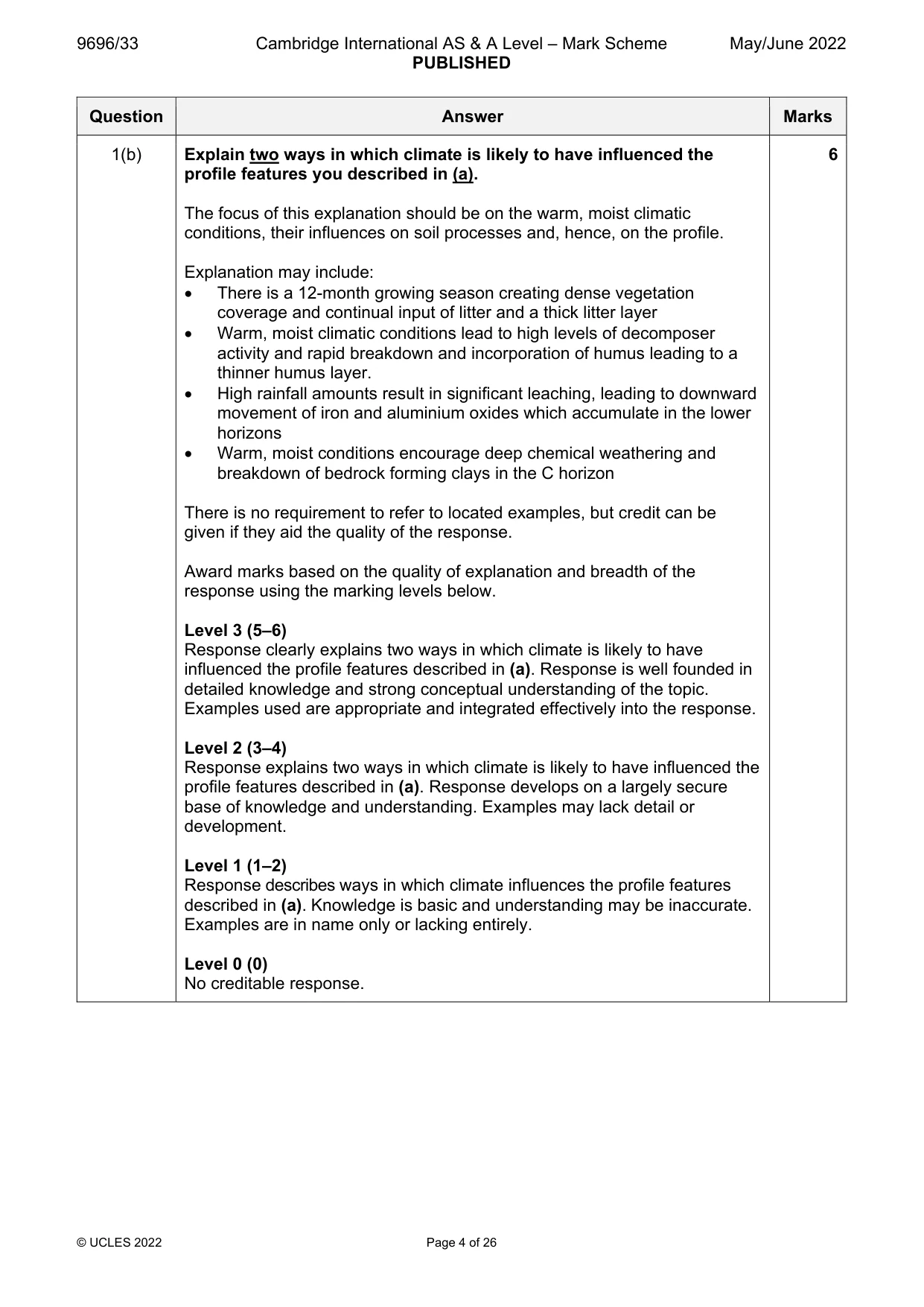 Mark scheme, page 4 of 26