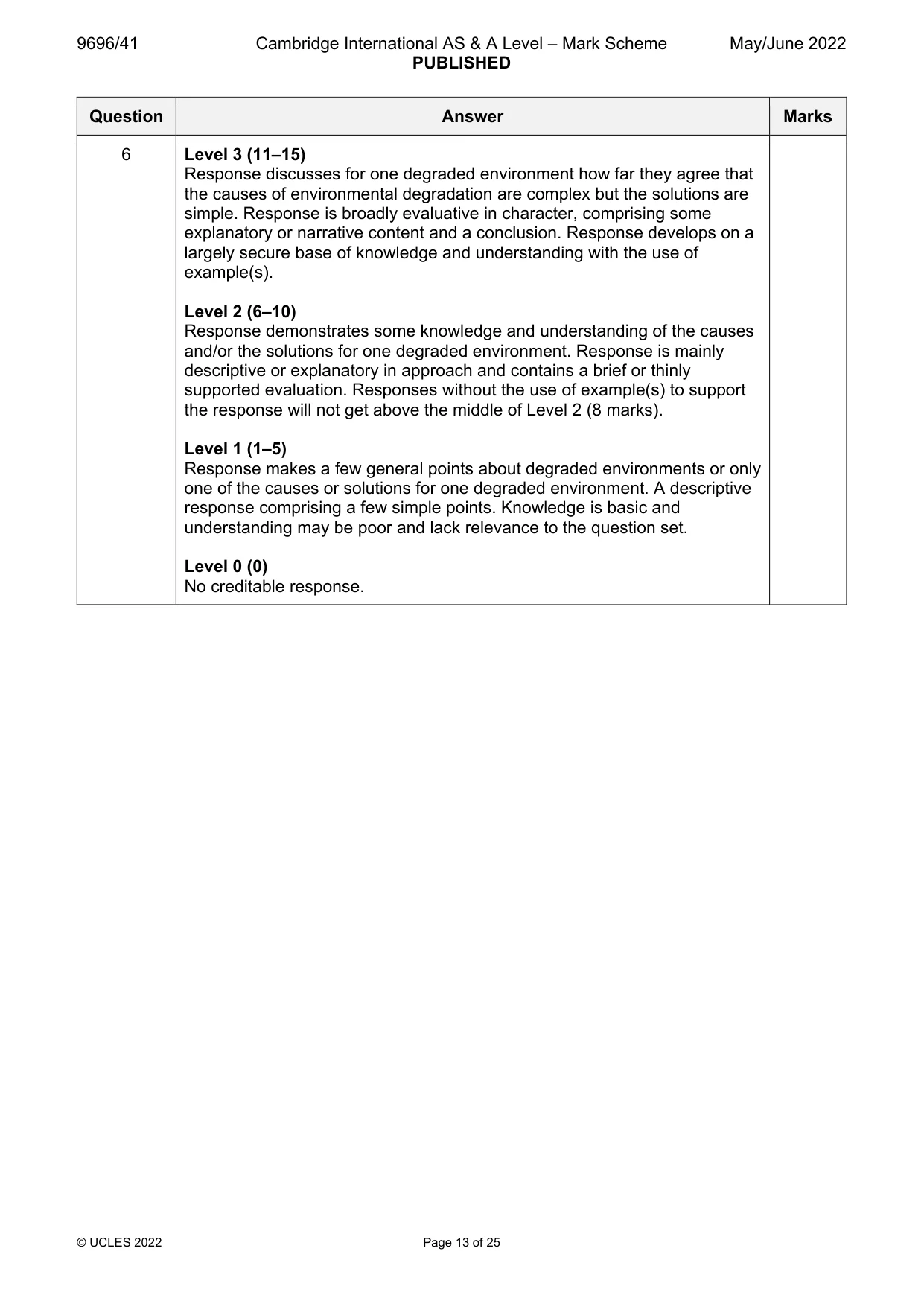 Mark scheme, page 13 of 25