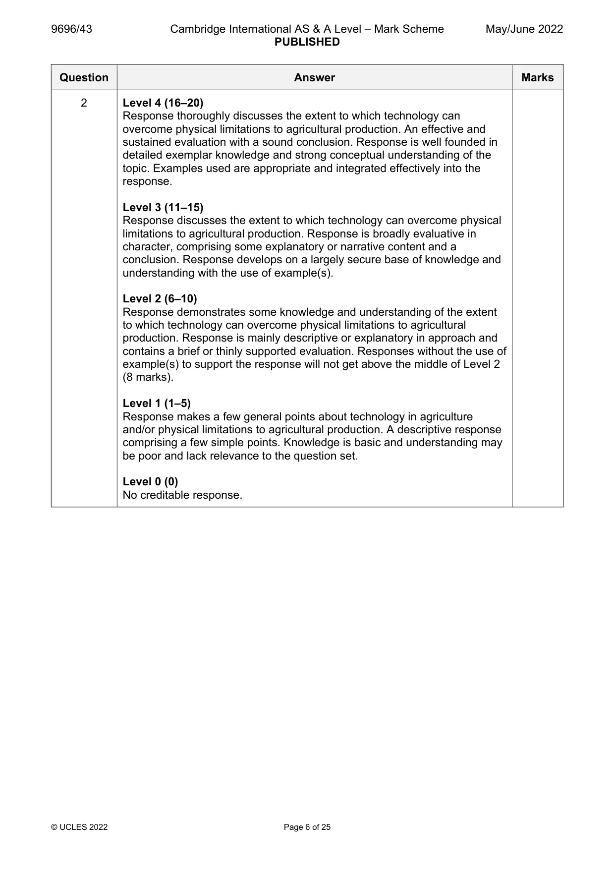Mark scheme, page 6 of 25
