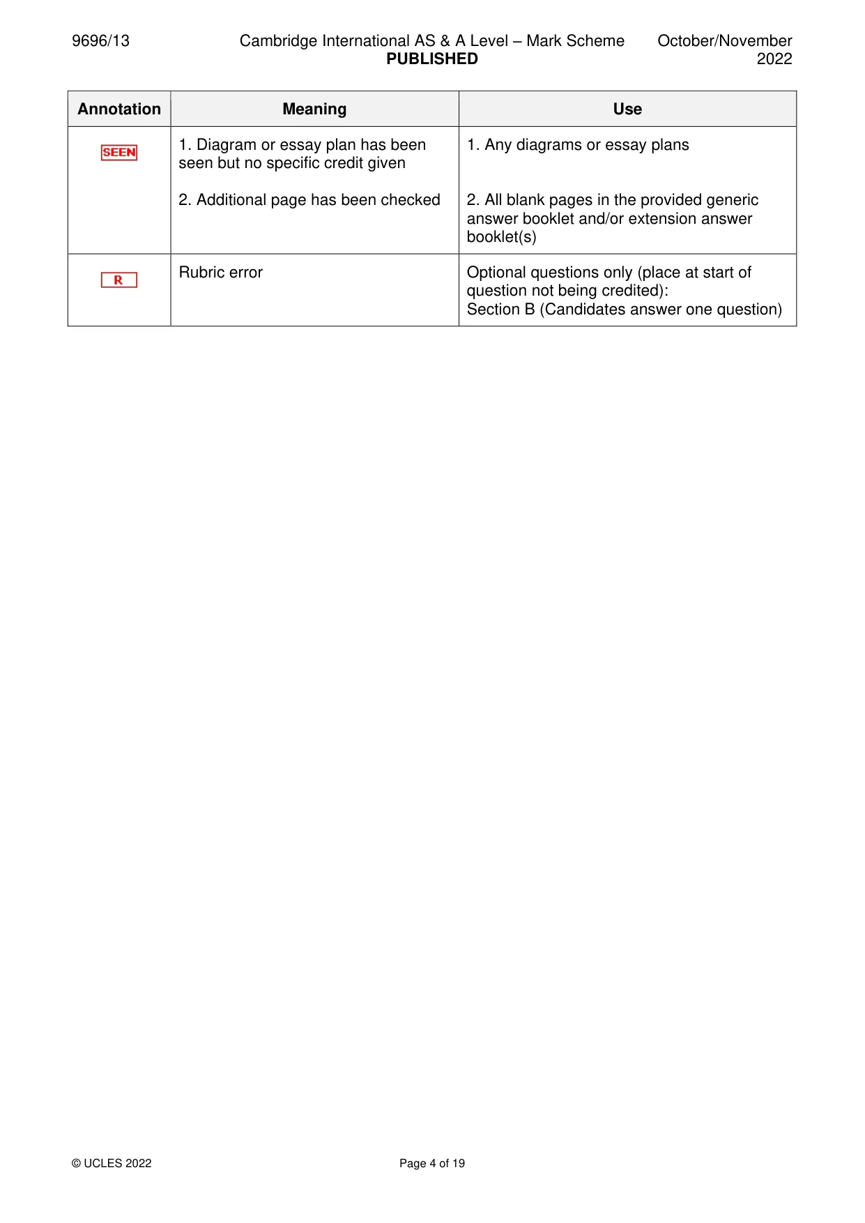 Mark scheme, page 4 of 19