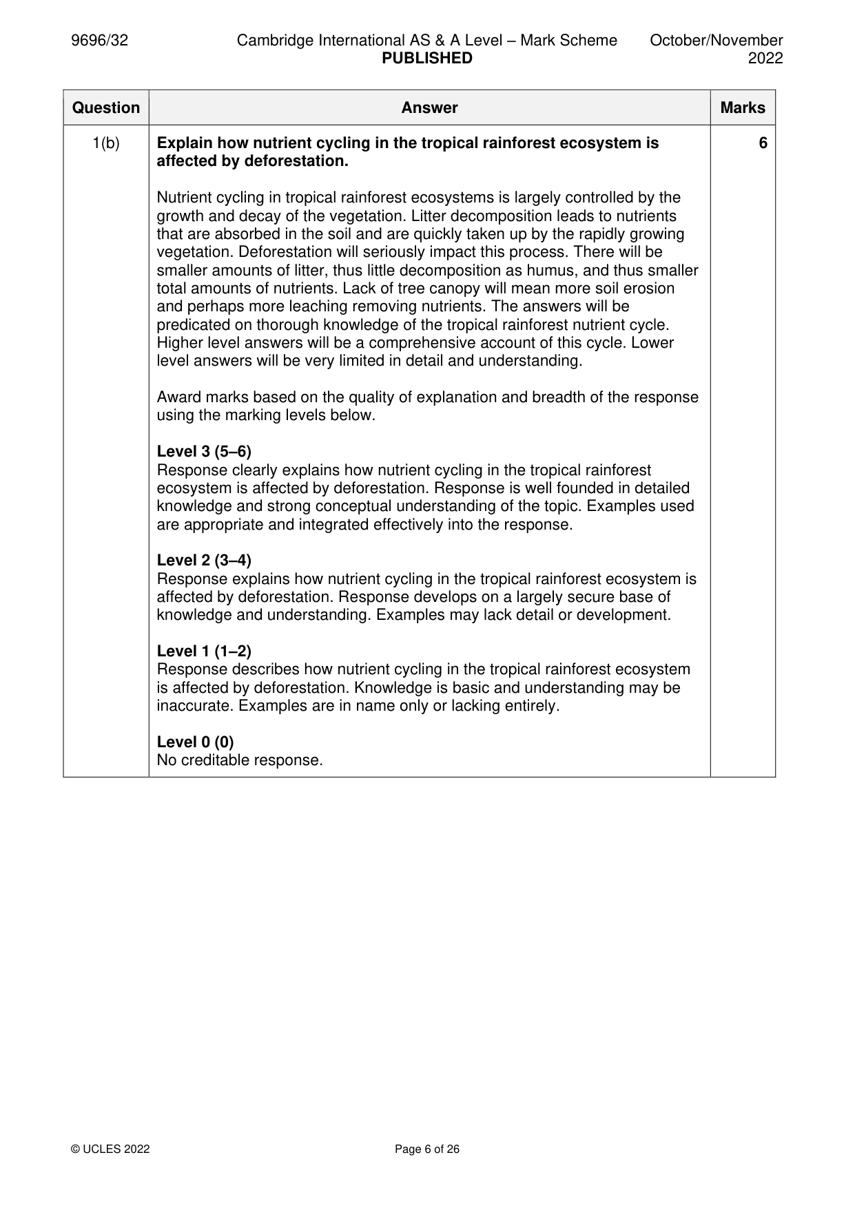Mark scheme, page 6 of 26
