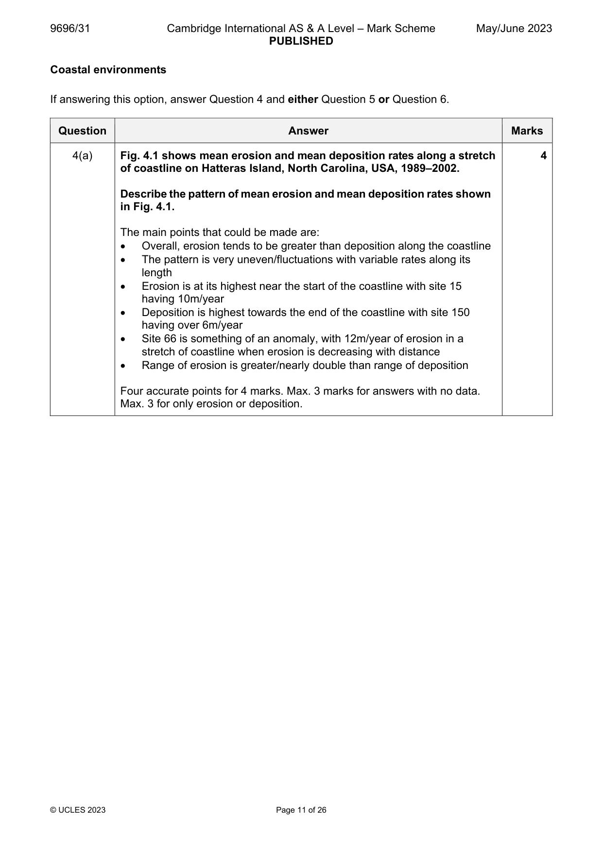 Mark scheme, page 11 of 26