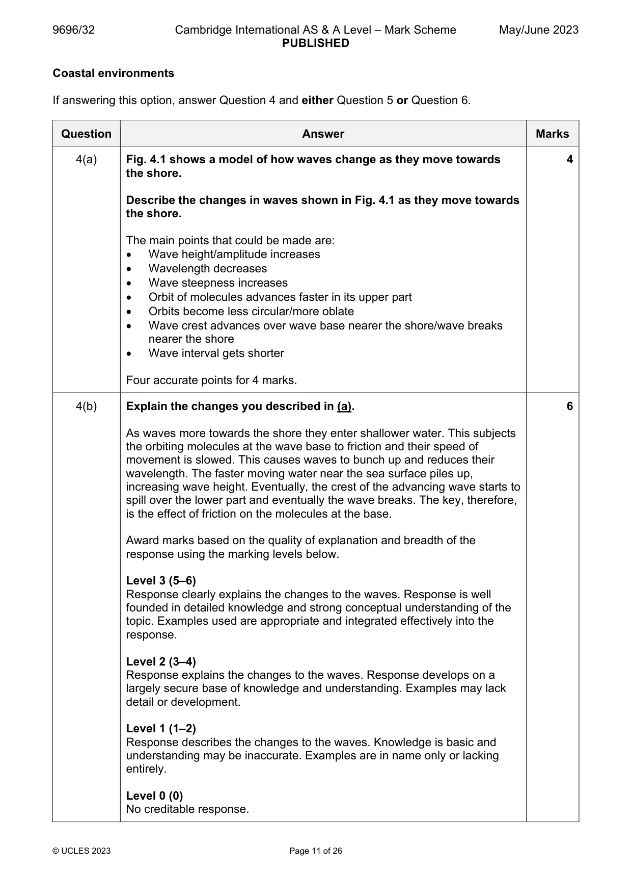 Mark scheme, page 11 of 26