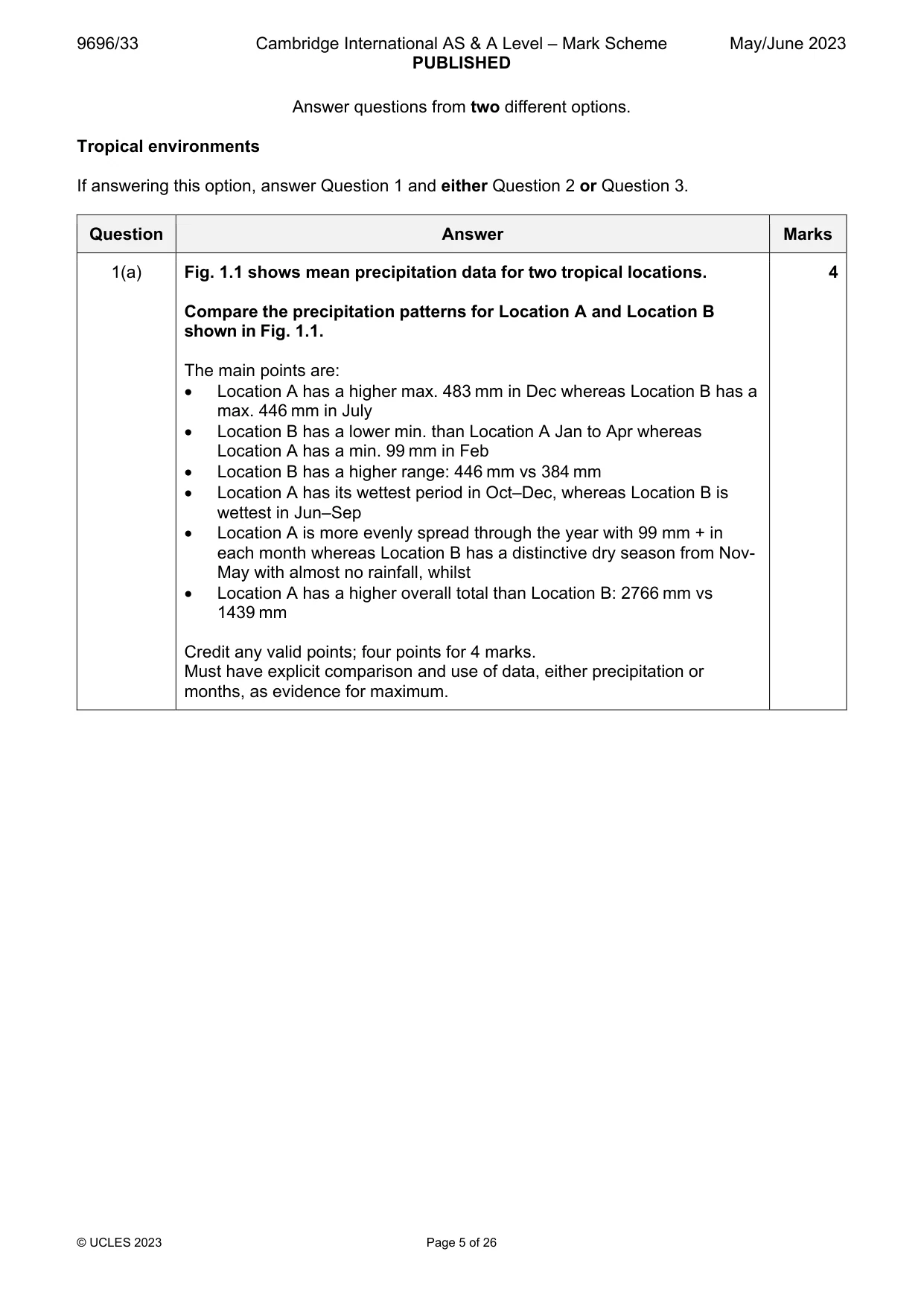 Mark scheme, page 5 of 26