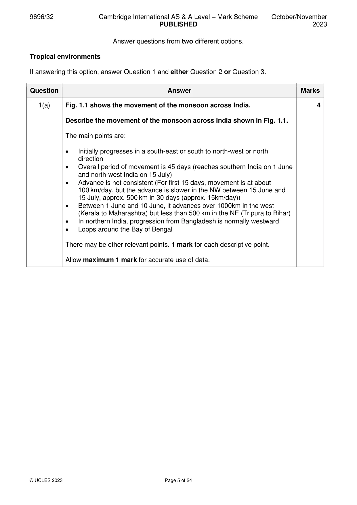 Mark scheme, page 5 of 24