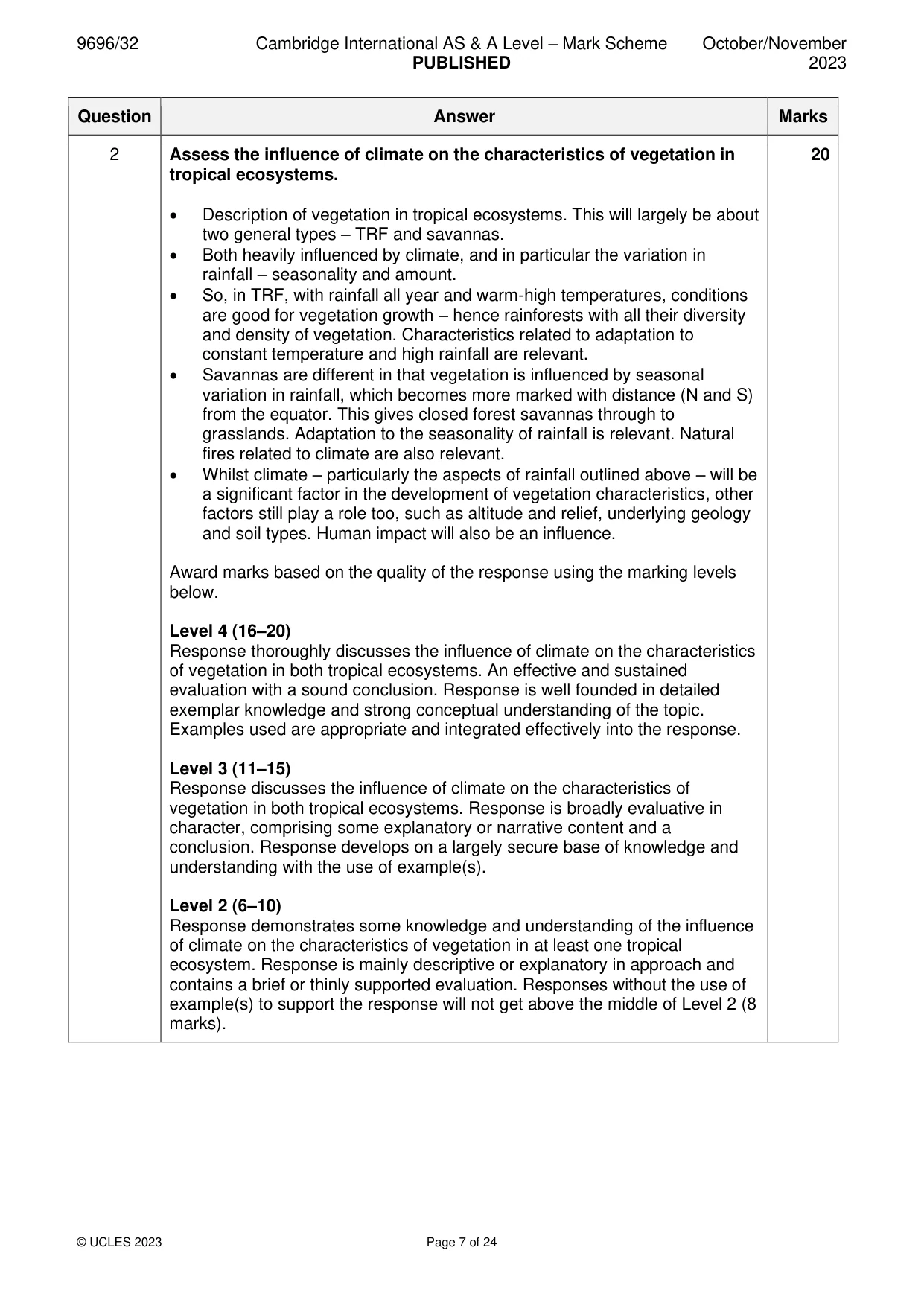 Mark scheme, page 7 of 24