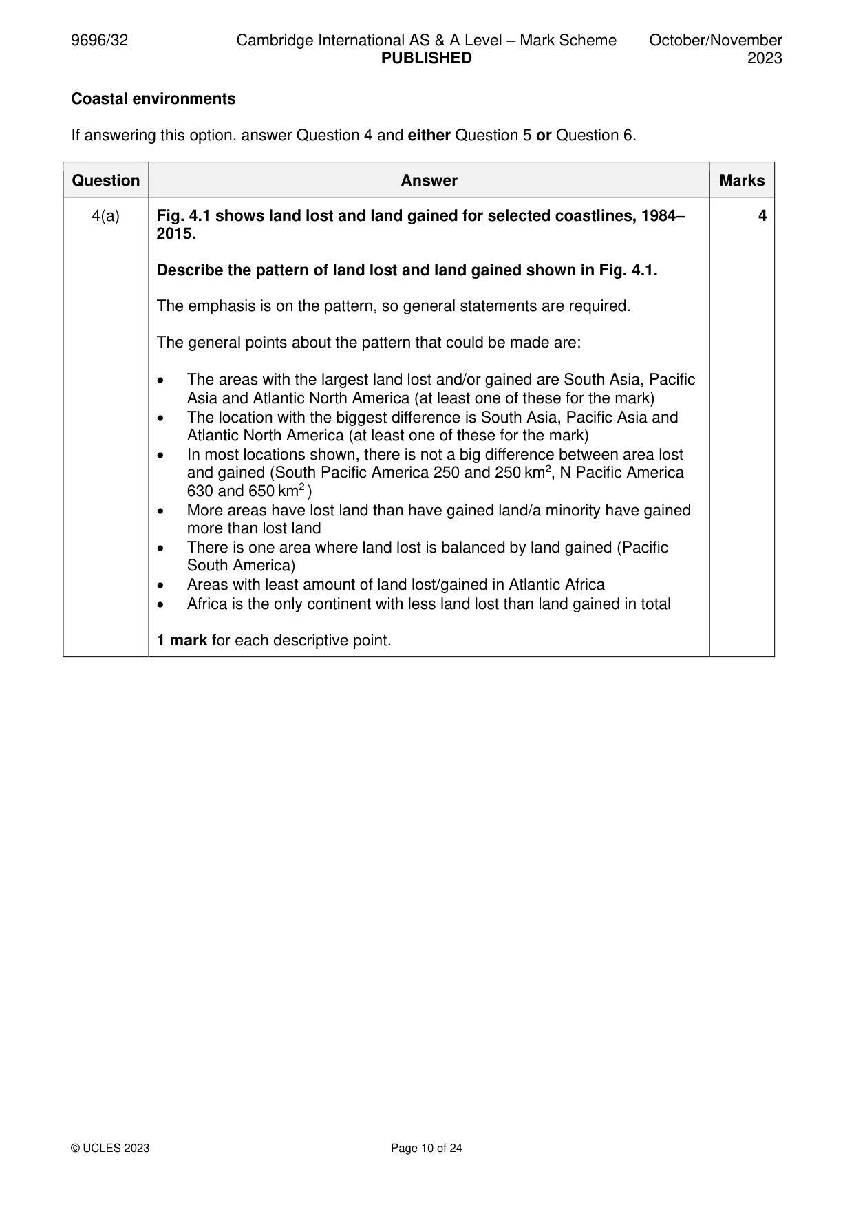 Mark scheme, page 10 of 24