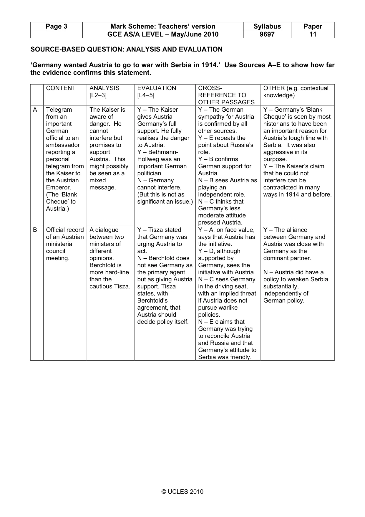 Mark scheme, page 3 of 12
